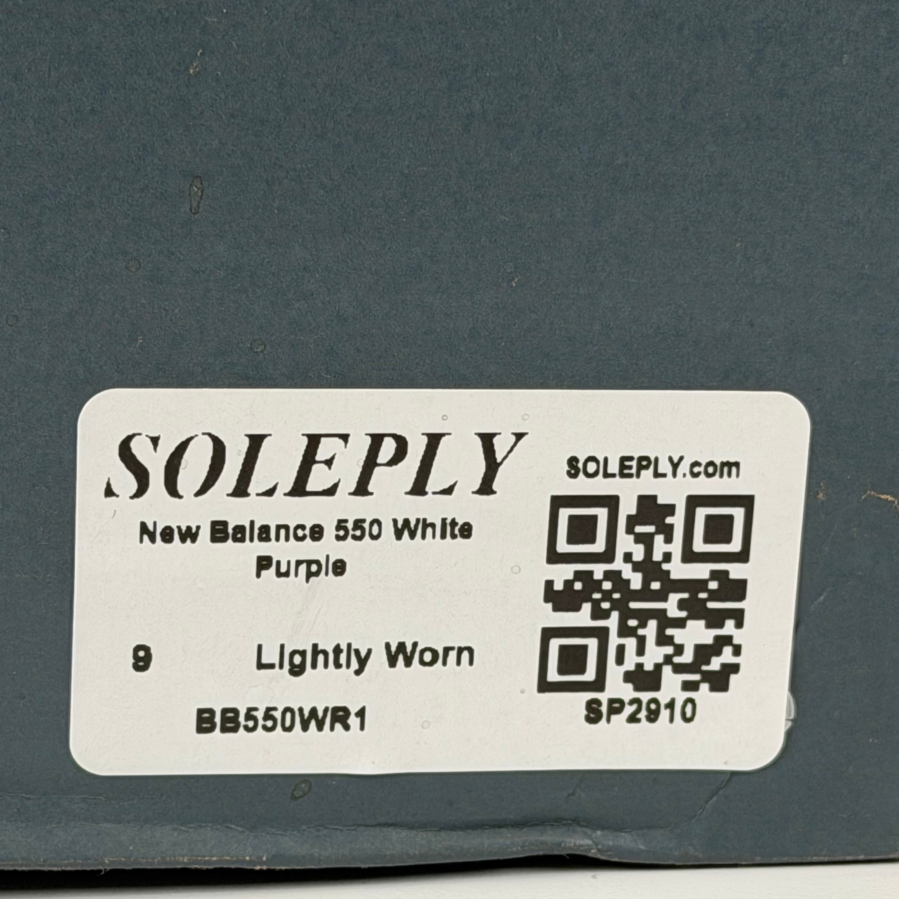SP2910 New Balance 550 White Purple