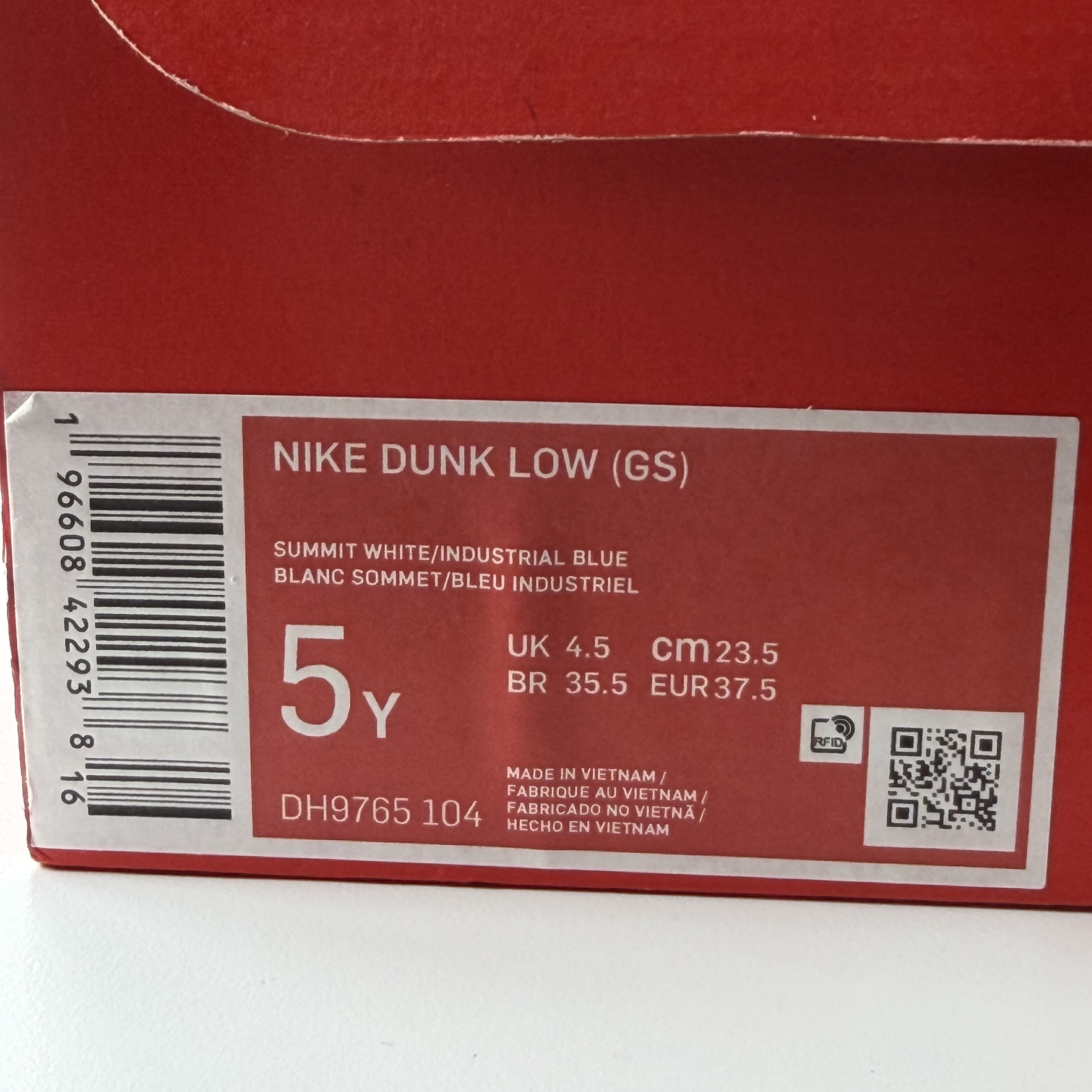 273435 Nike Dunk Low Industrial Blue (GS)