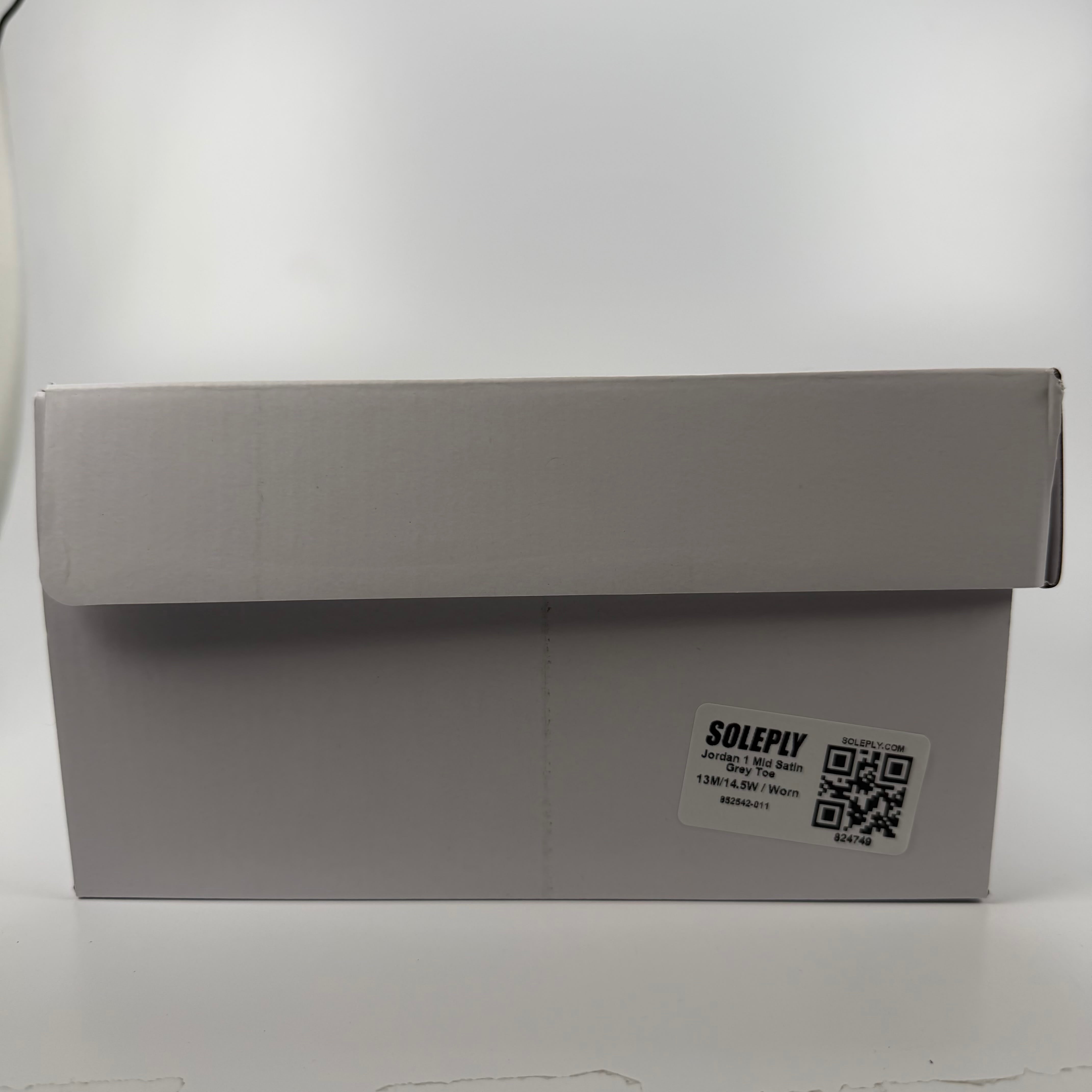 824749 Jordan 1 Mid Satin Grey Toe
