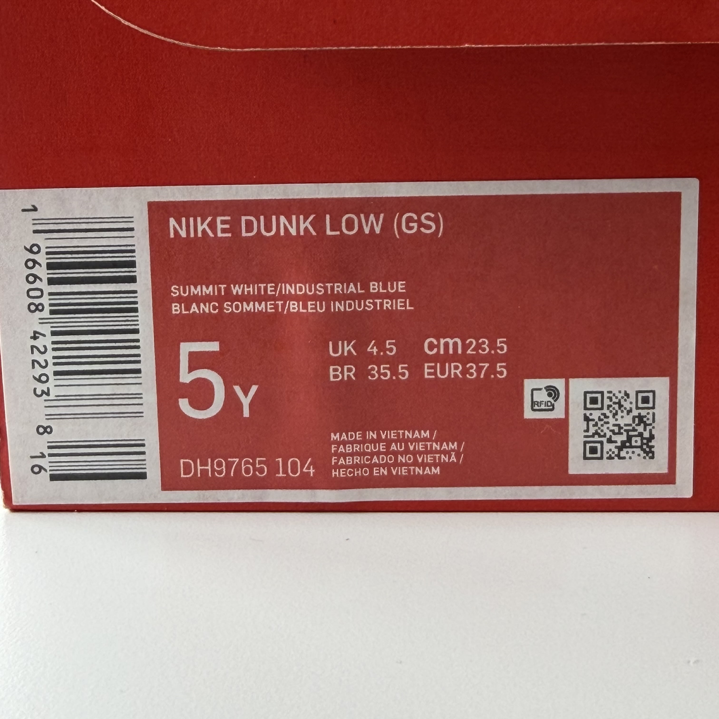 273436 Nike Dunk Low Industrial Blue (GS)