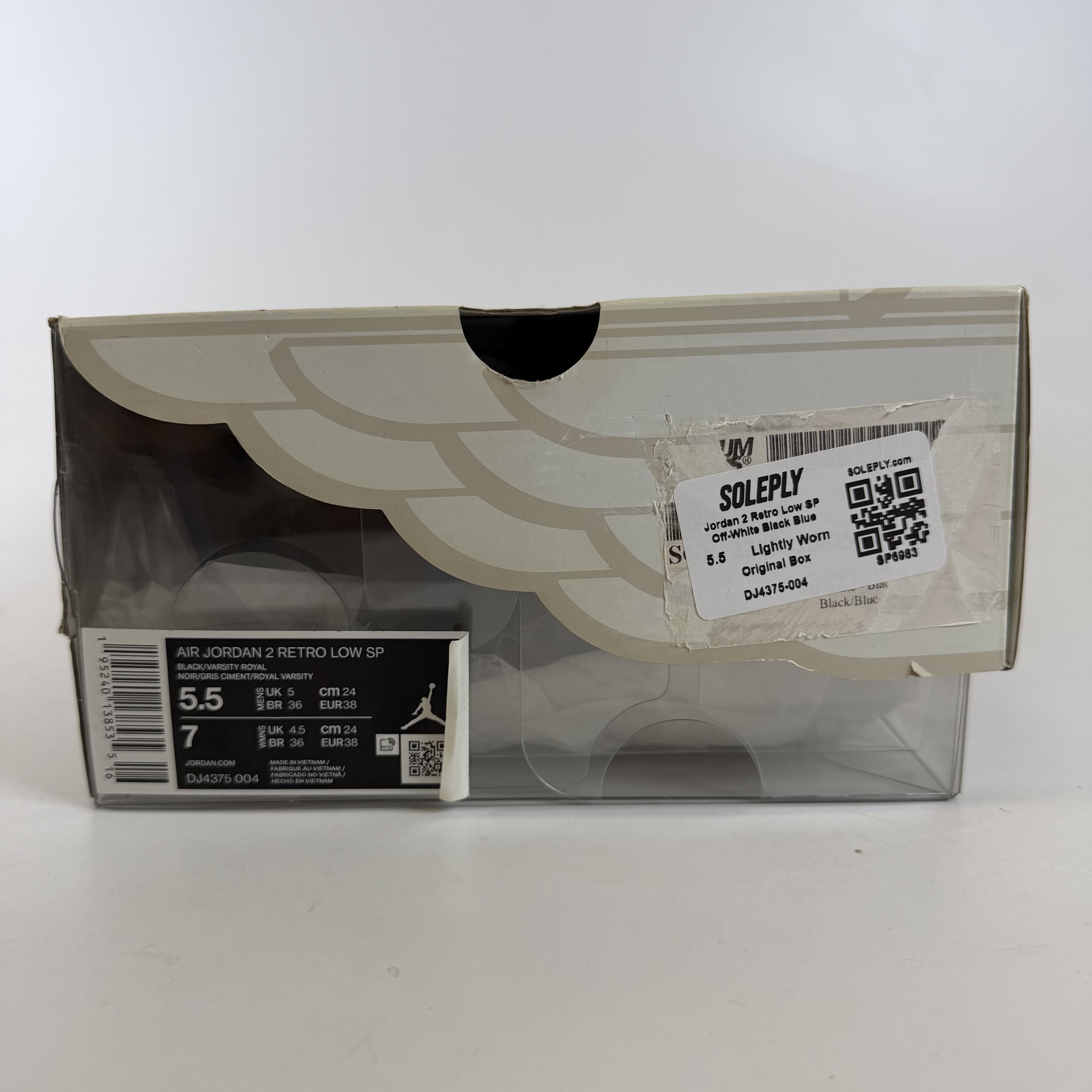 SP6983 Jordan 2 Retro Low SP Off-White Black Blue