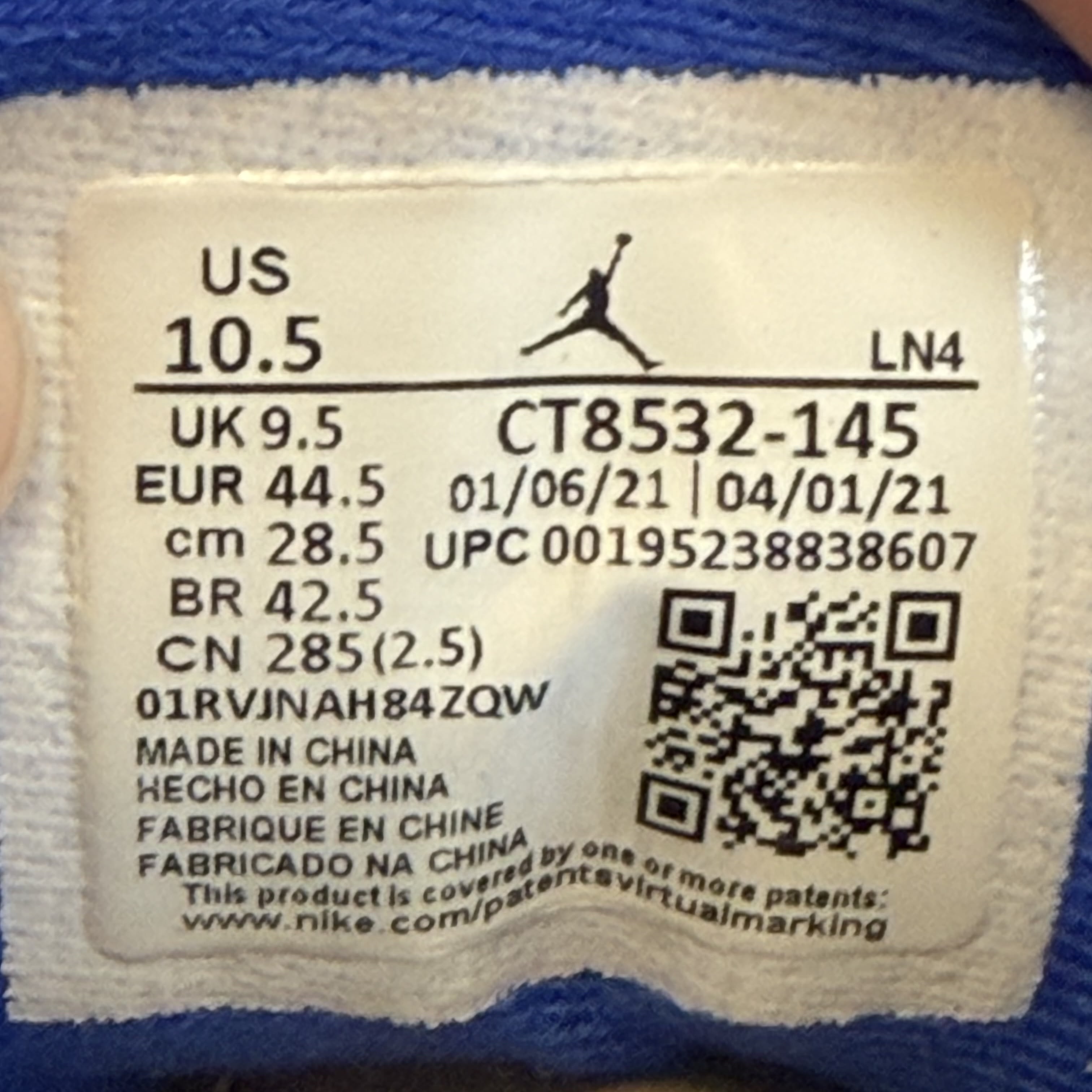 483342 Air Jordan 3 Retro "Racer Blue"