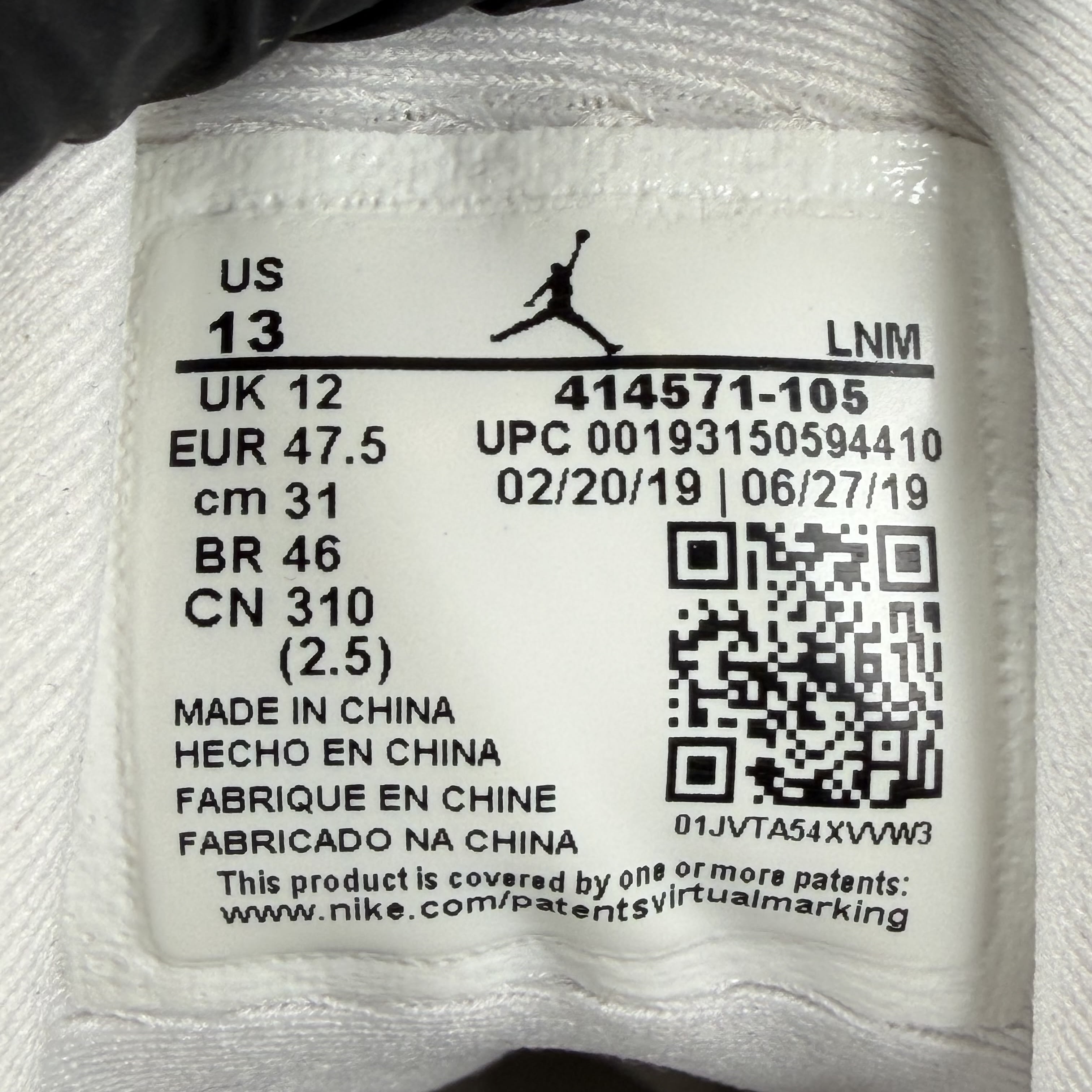 658232 Jordan 13 Retro Lakers