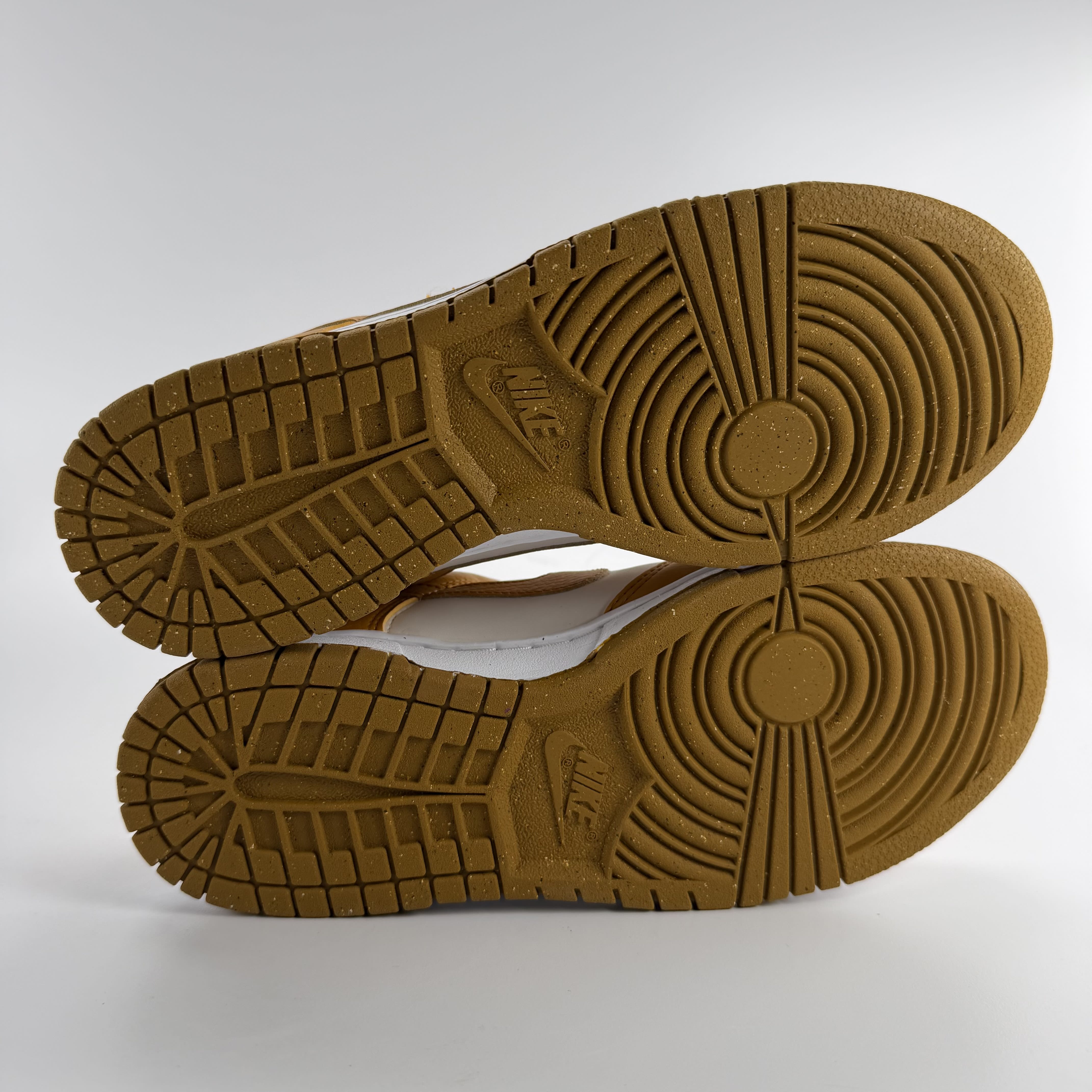 377187 Nike Dunk Low Next Nature Phantom Gold Suede (Women's)