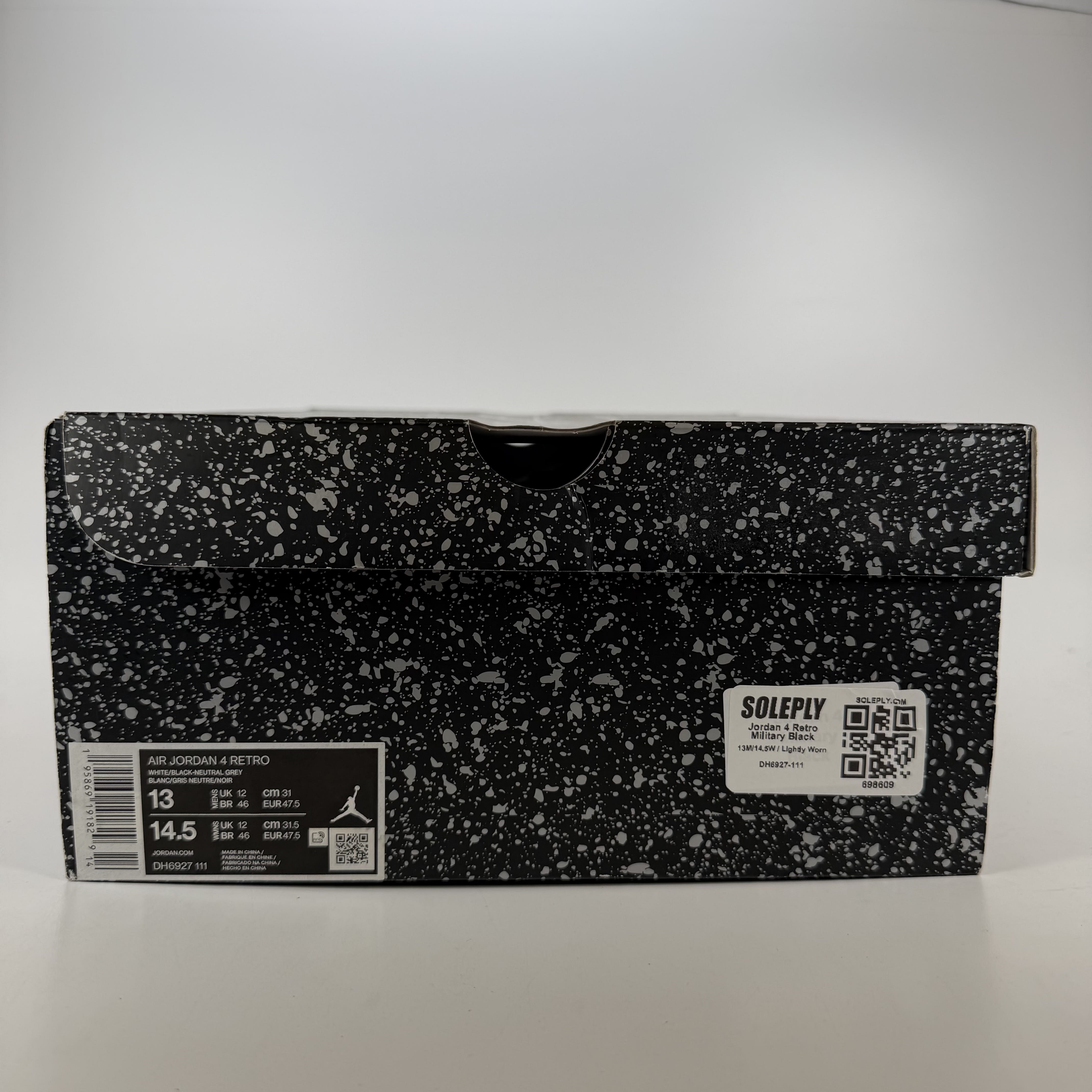 698609 Jordan 4 Retro Military Black