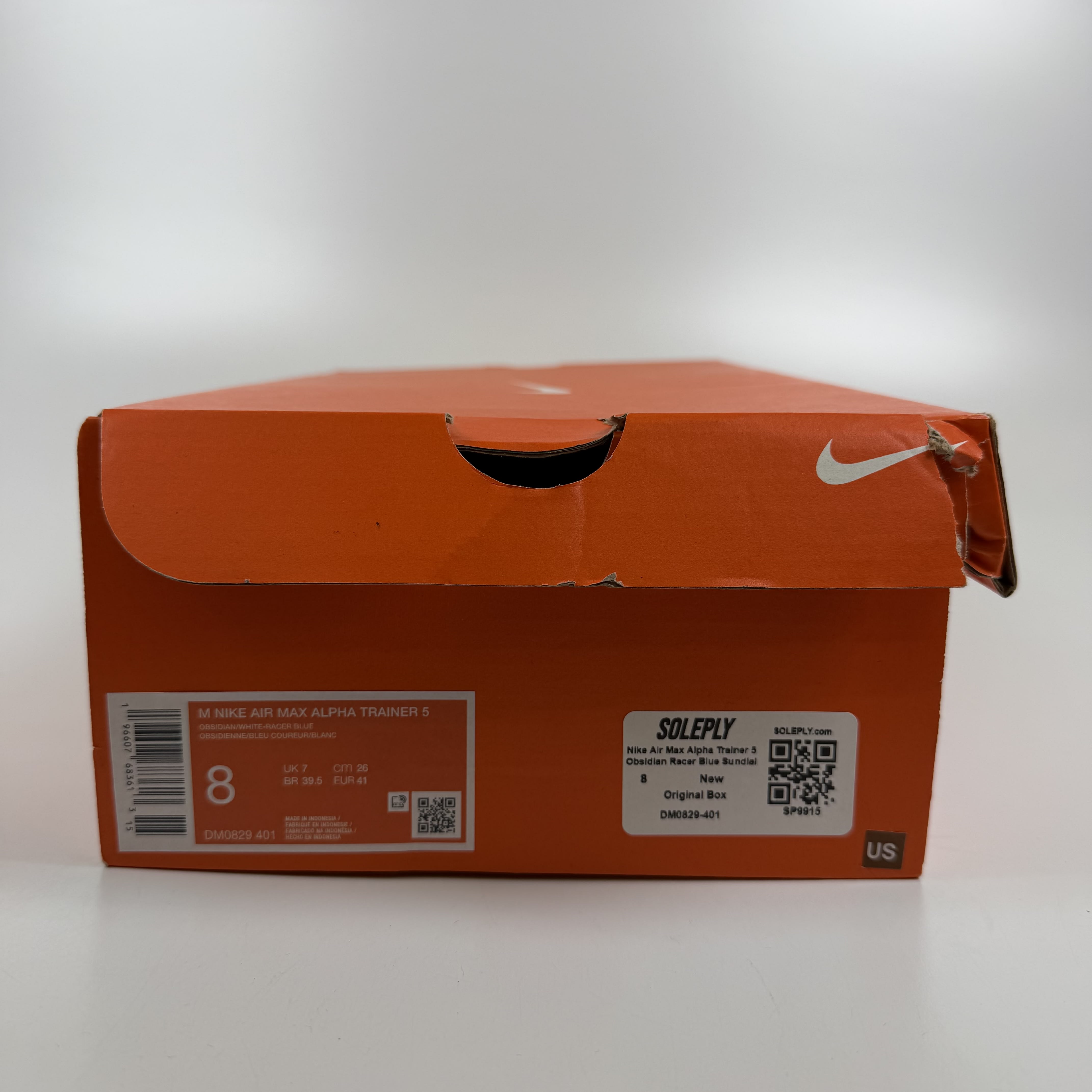 SP9915 Nike Air Max Alpha Trainer 5 Obsidian Racer Blue Sundial White
