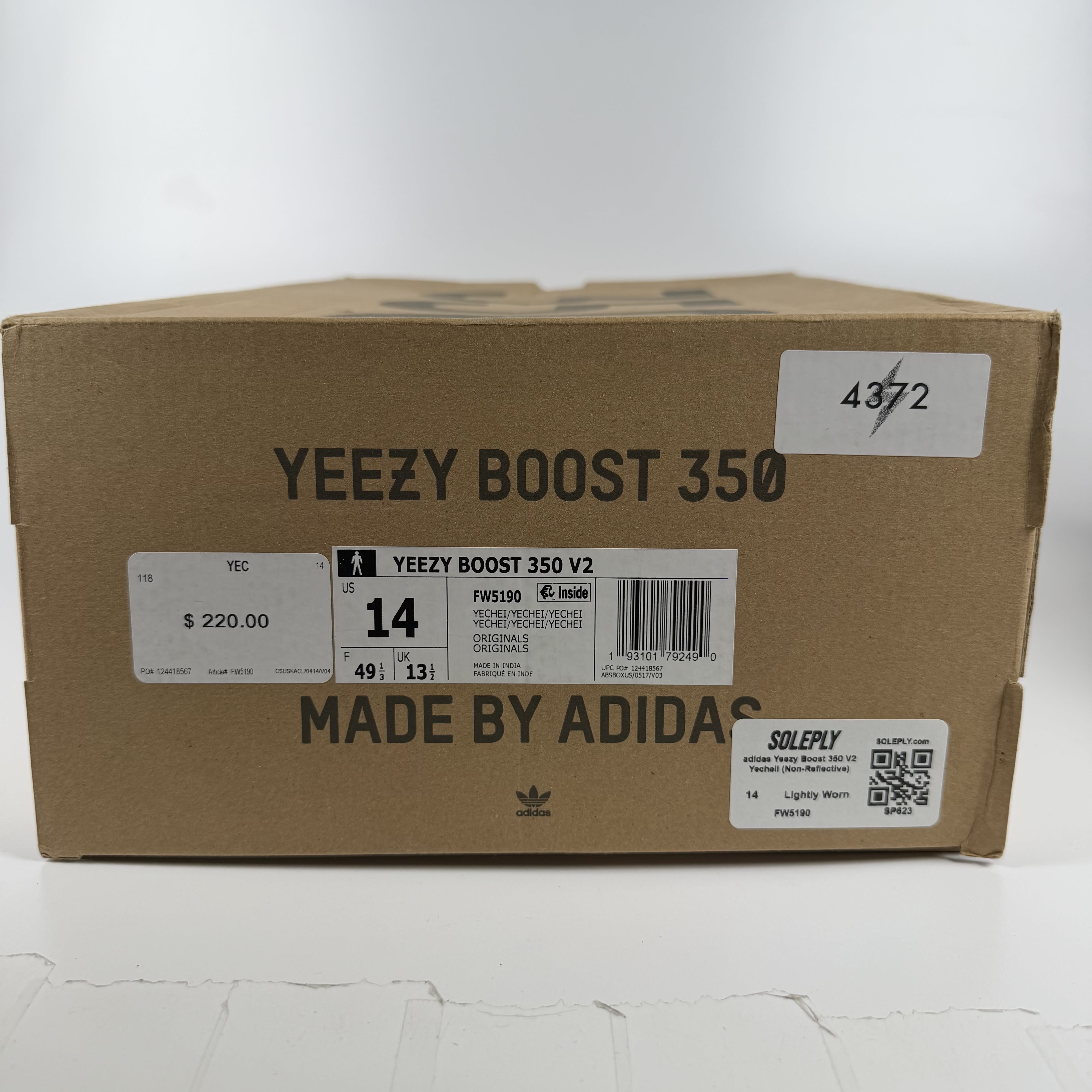 SP623 adidas Yeezy Boost 350 V2 Yecheil (Non-Reflective)