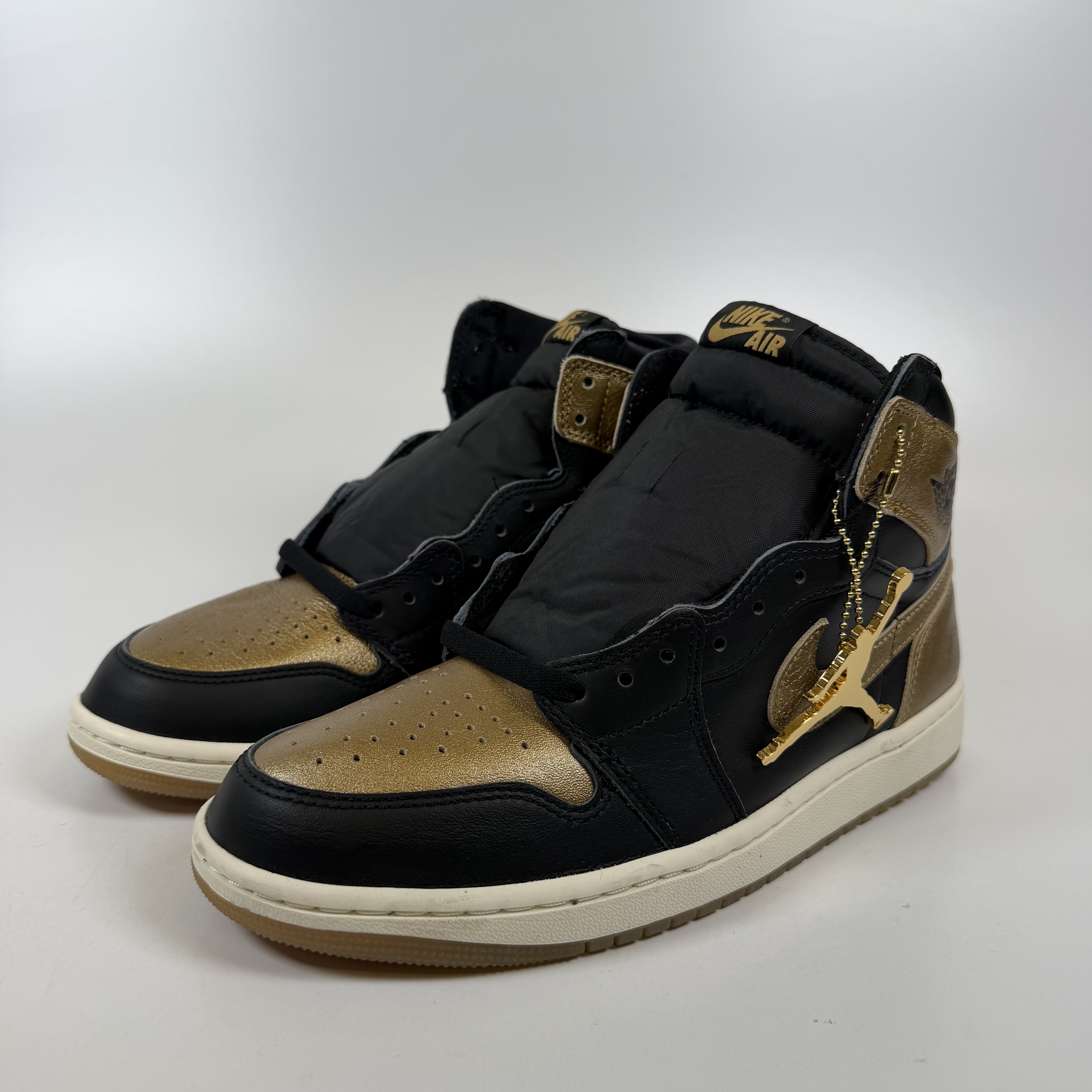 SP12607 Jordan 1 Retro High OG Black Metallic Gold