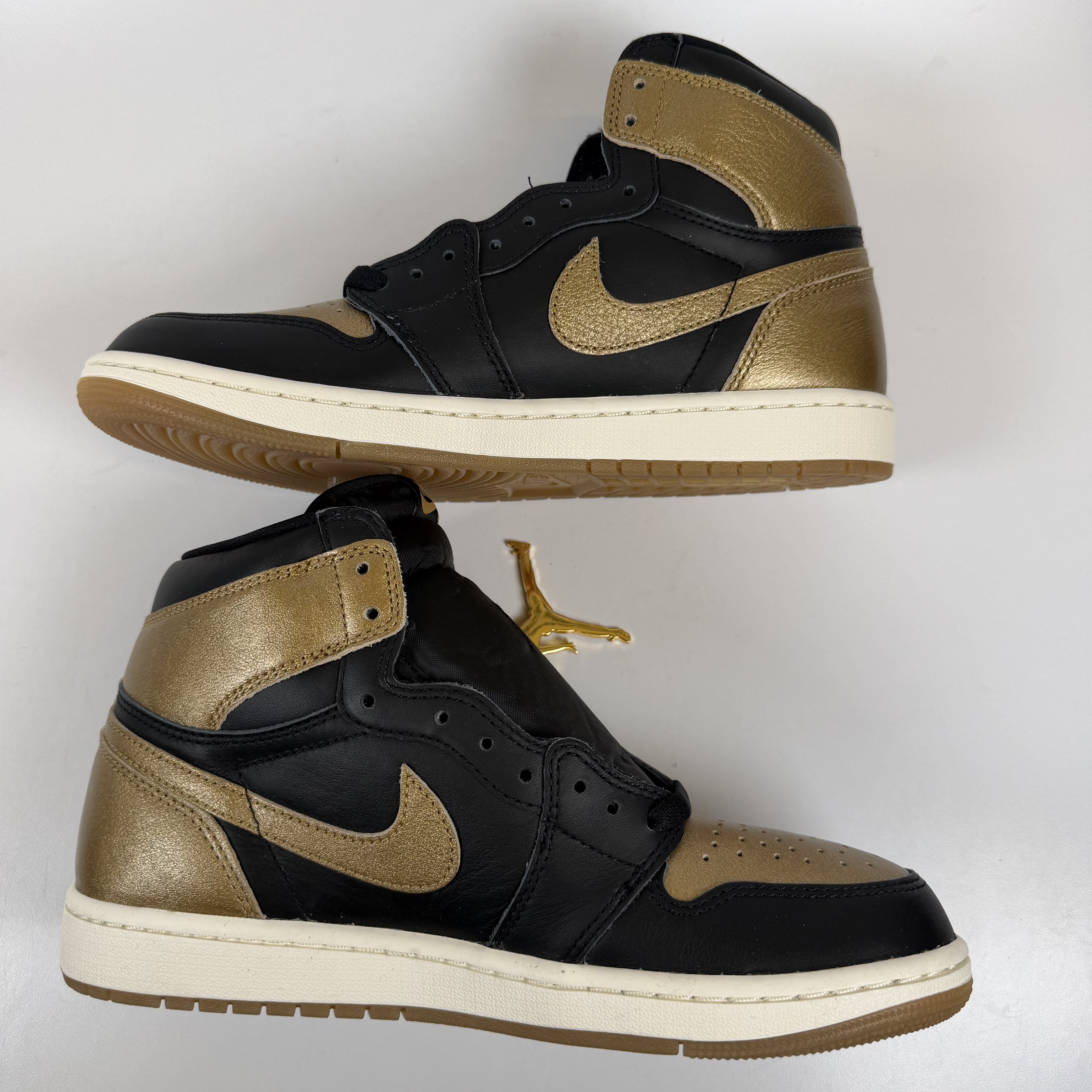 SP12607 Jordan 1 Retro High OG Black Metallic Gold