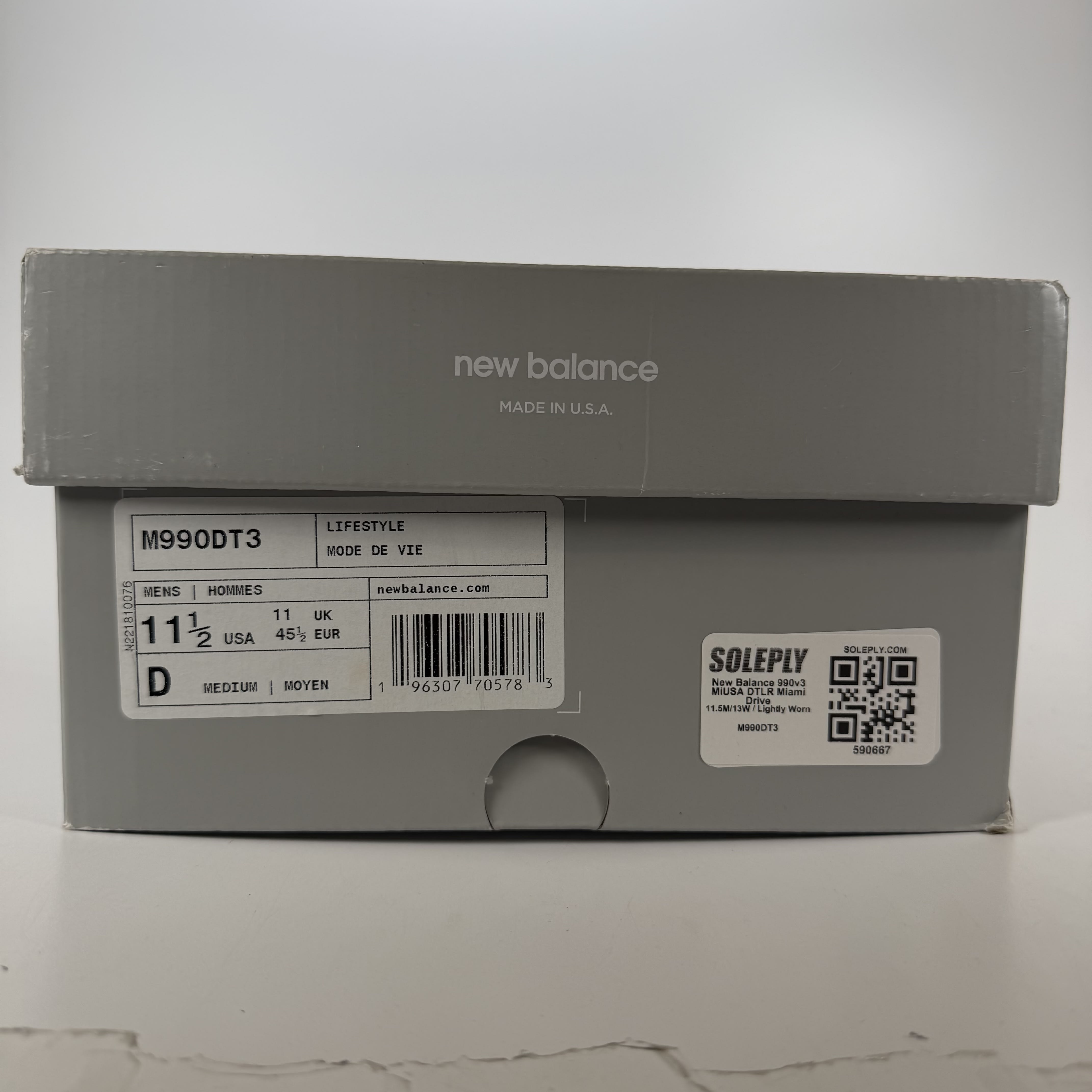 590667 New Balance 990v3 MiUSA DTLR Miami Drive