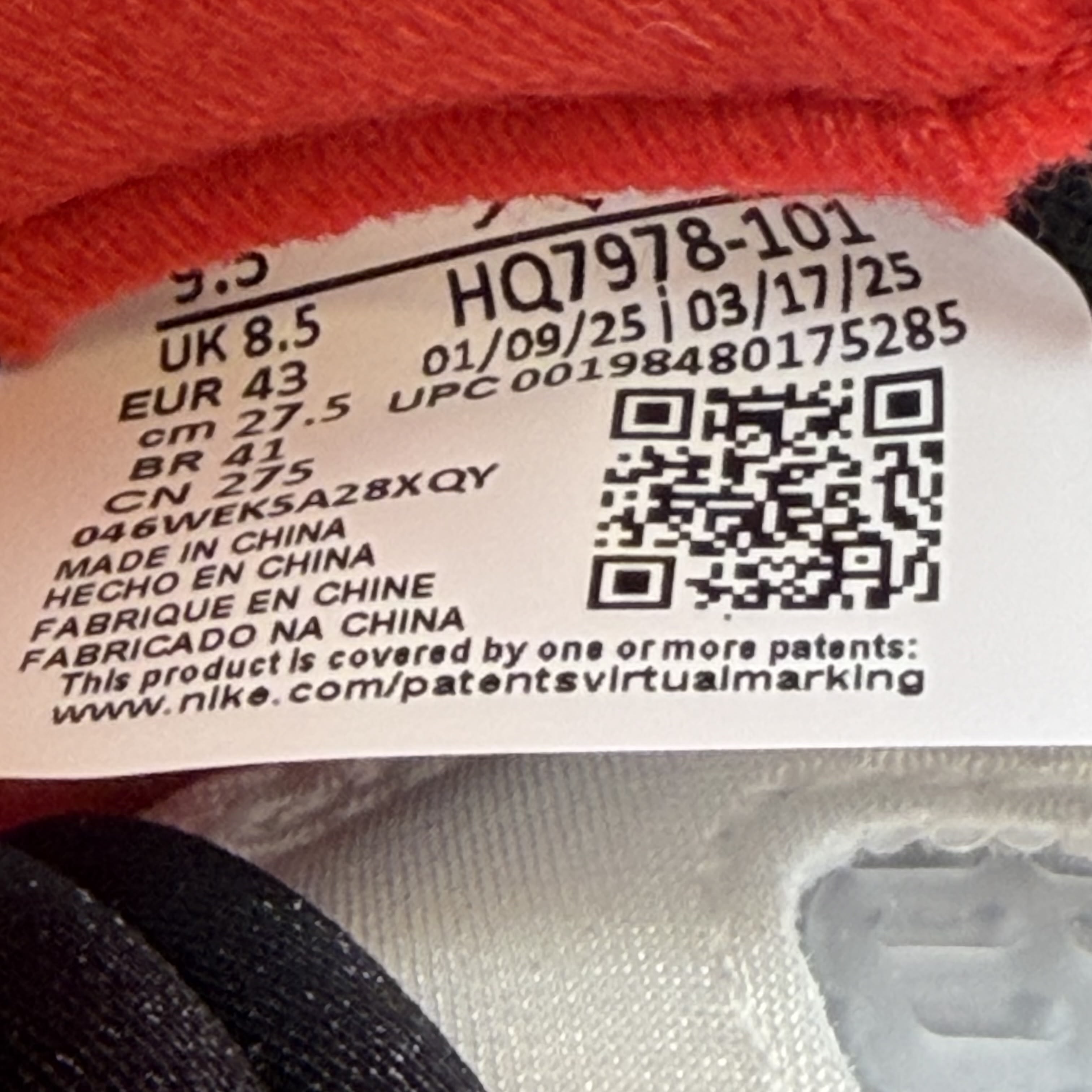 SP6447 Jordan 5 Retro Fire Red Black Tongue (2025)