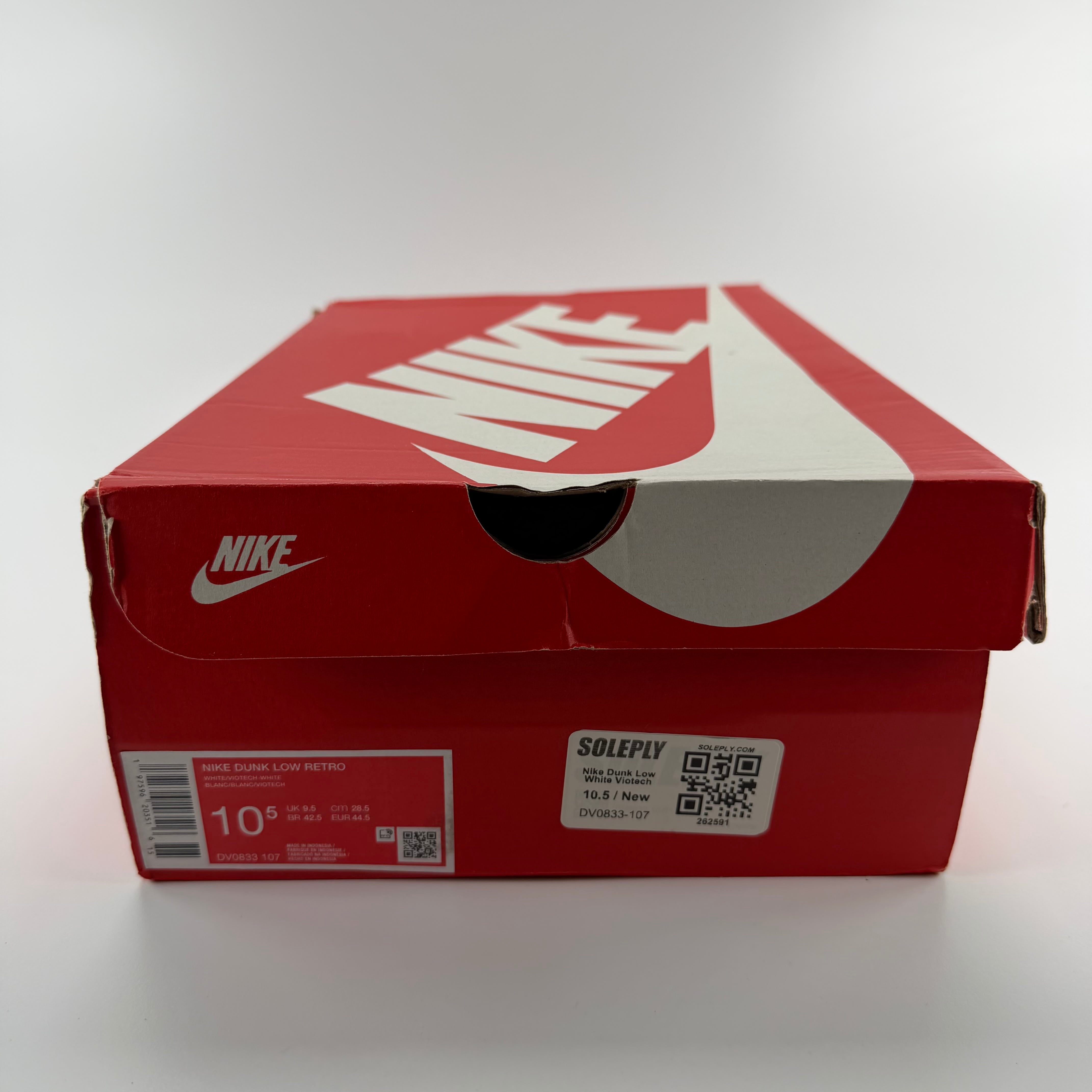 262591 Nike Dunk Low White Viotech