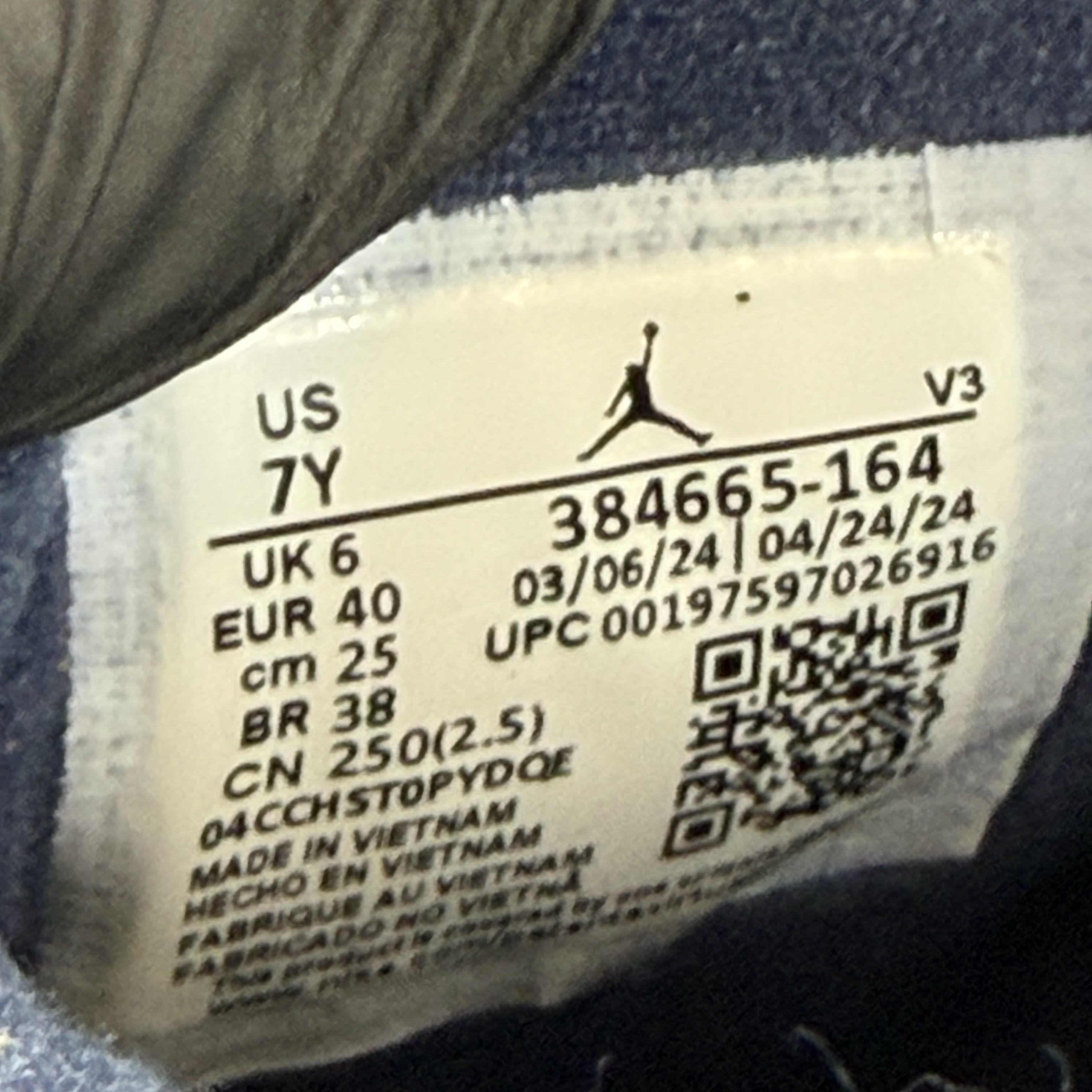 [820708] Jordan 6 Retro Olympic (2024) (GS)