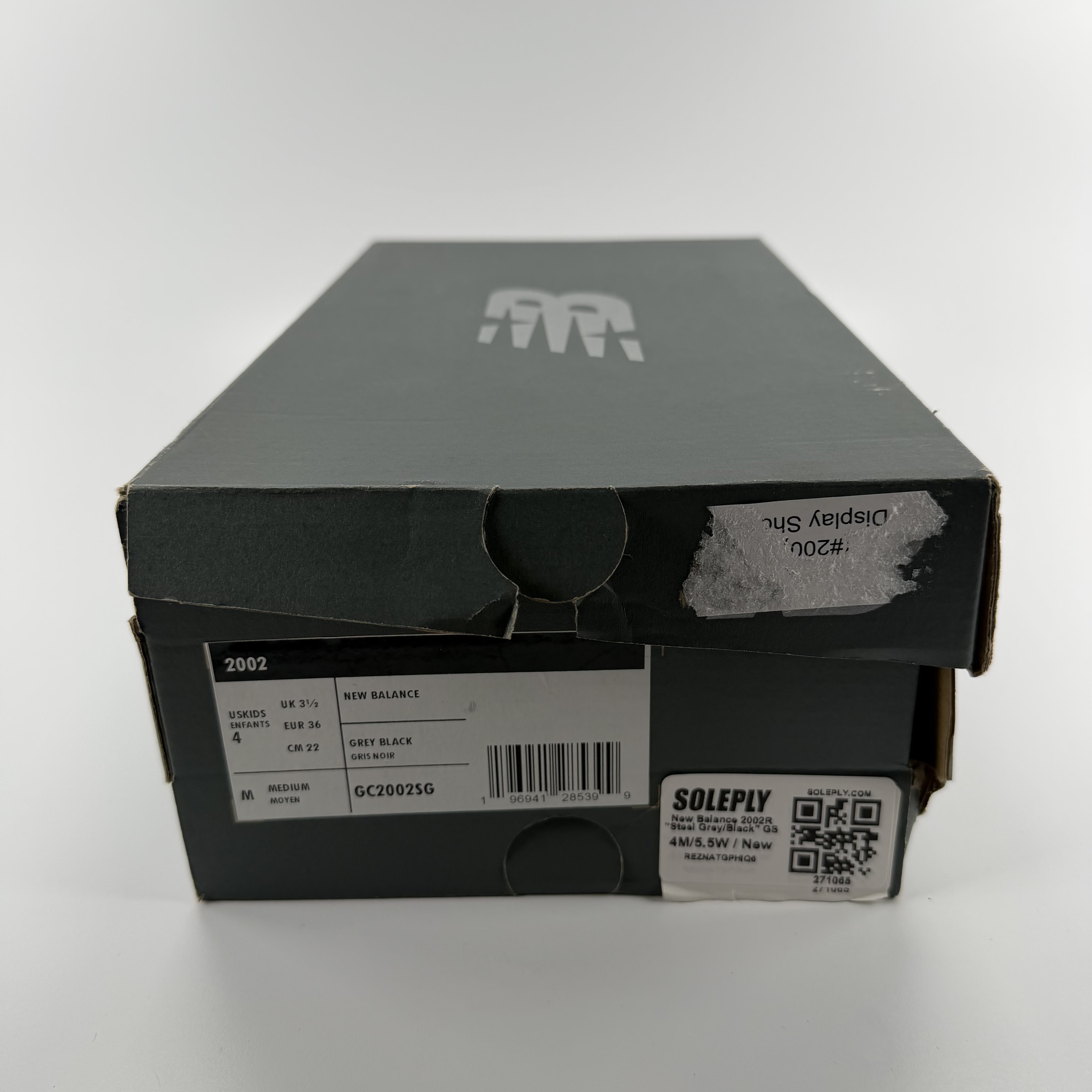 271065 New Balance 2002R "Steel Grey/Black" GS