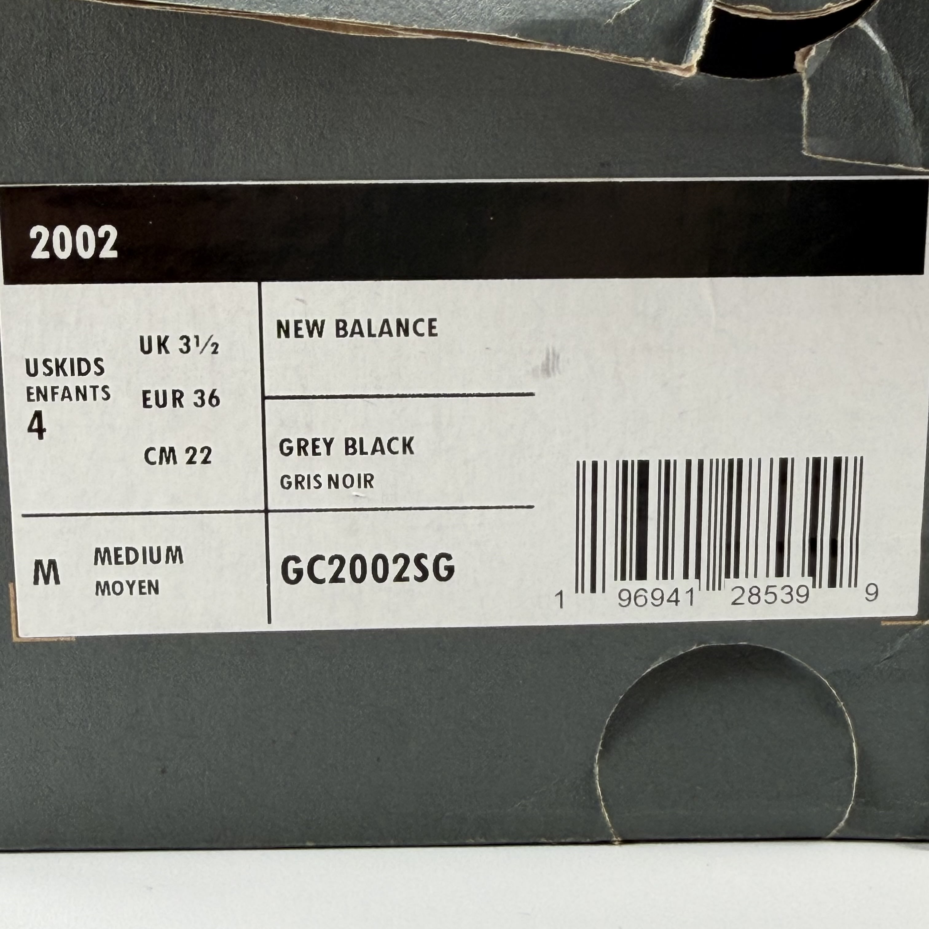 271065 New Balance 2002R "Steel Grey/Black" GS