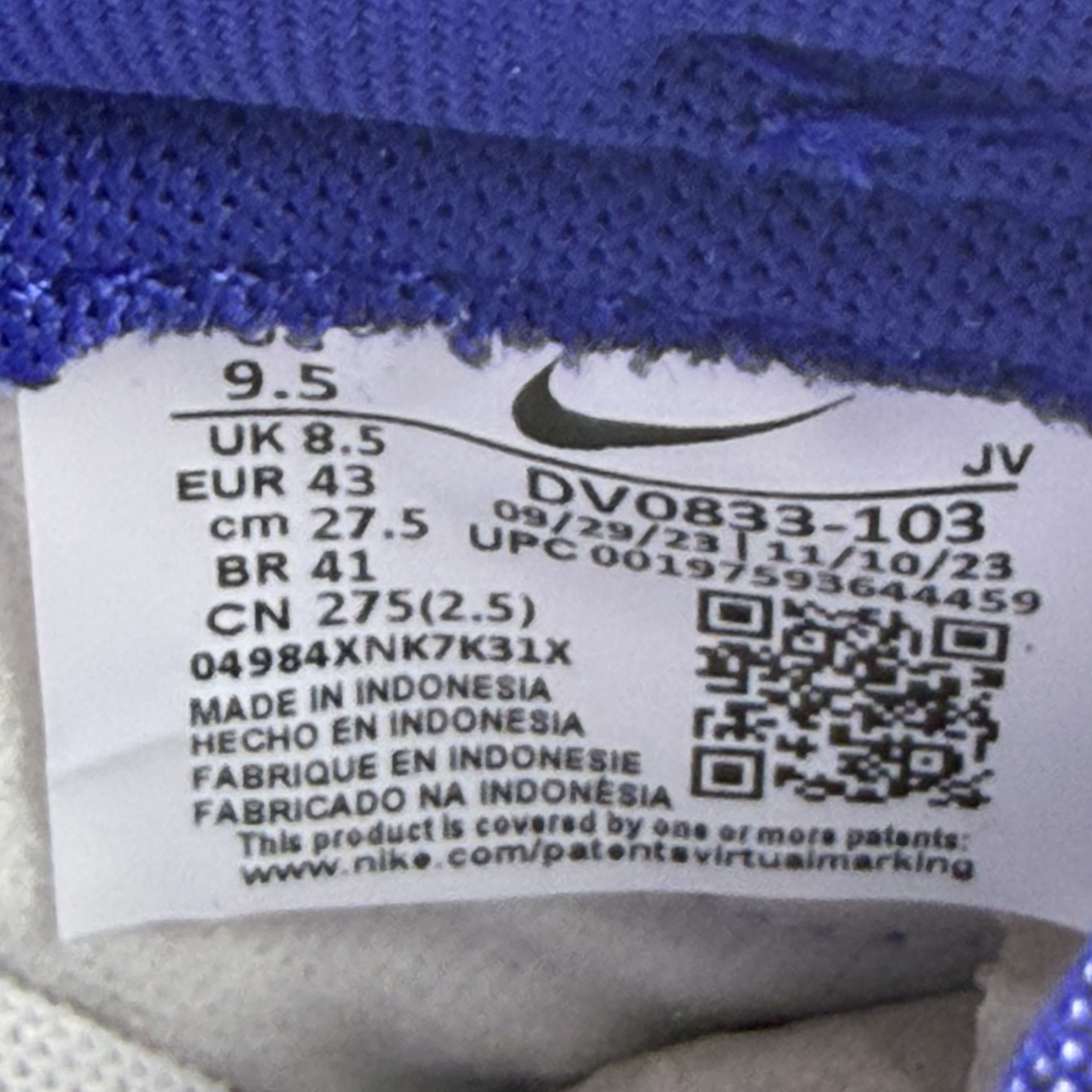 267117 Nike Dunk Low Concord