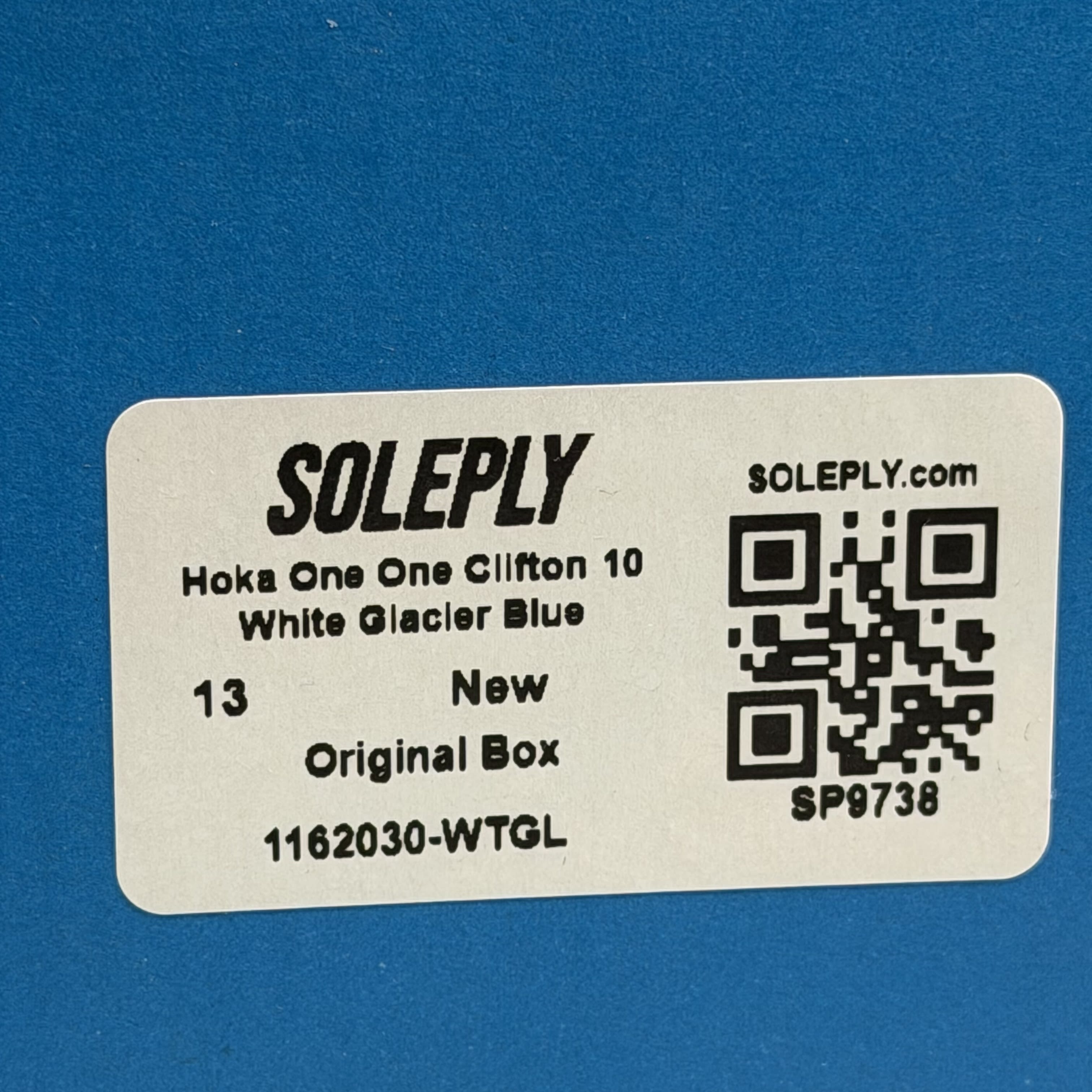SP9738 Hoka One One Clifton 10 White Glacier Blue