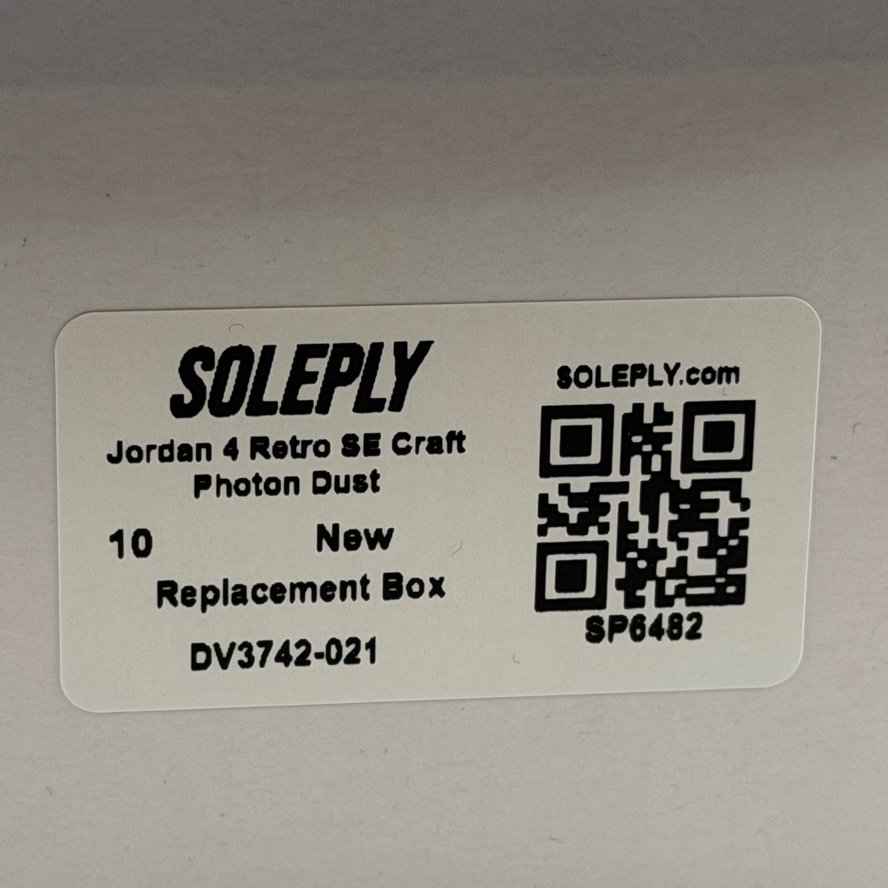SP6482 Jordan 4 Retro SE Craft Photon Dust