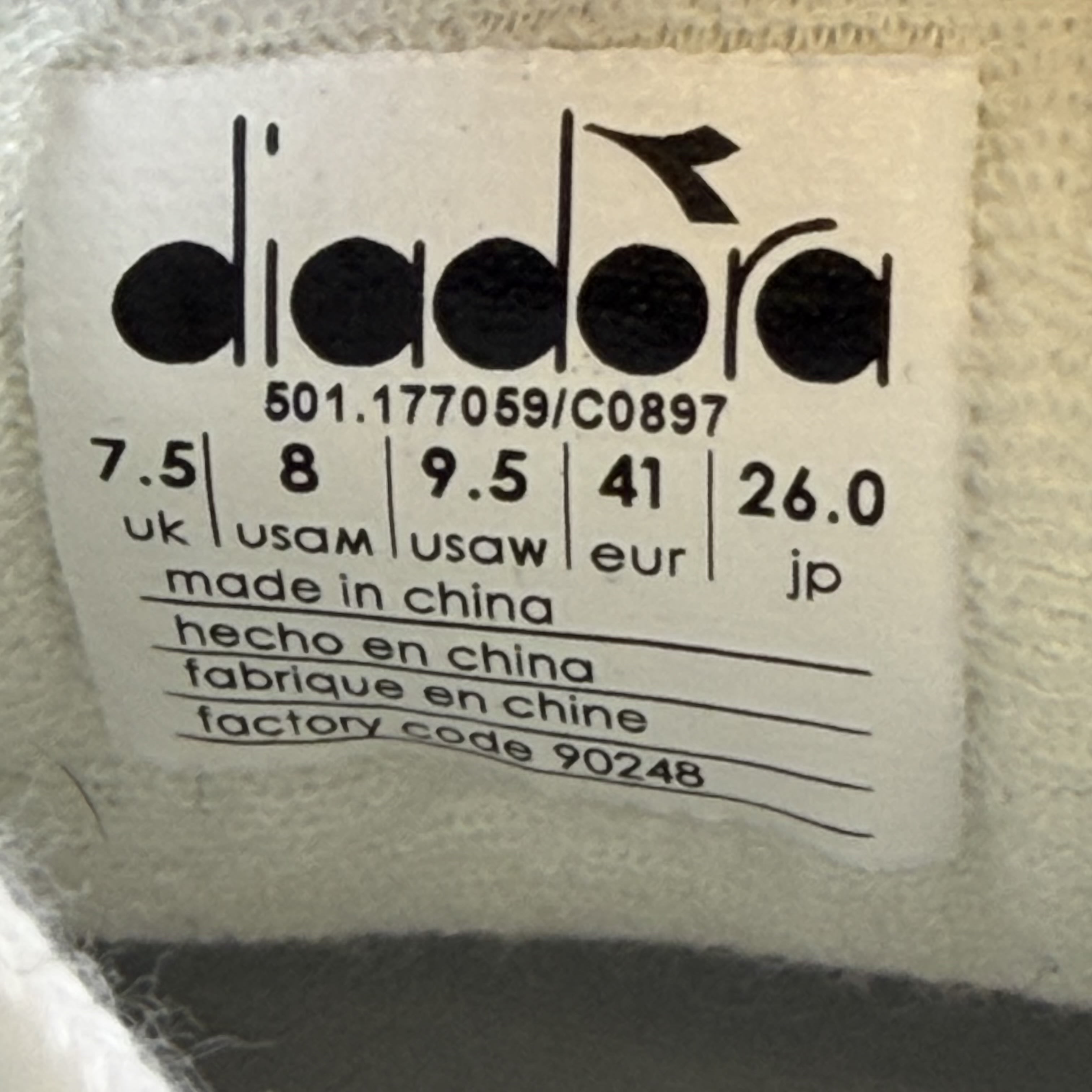SP7018 Diadora Maverick H.O.C. 'White Dark Royal'
