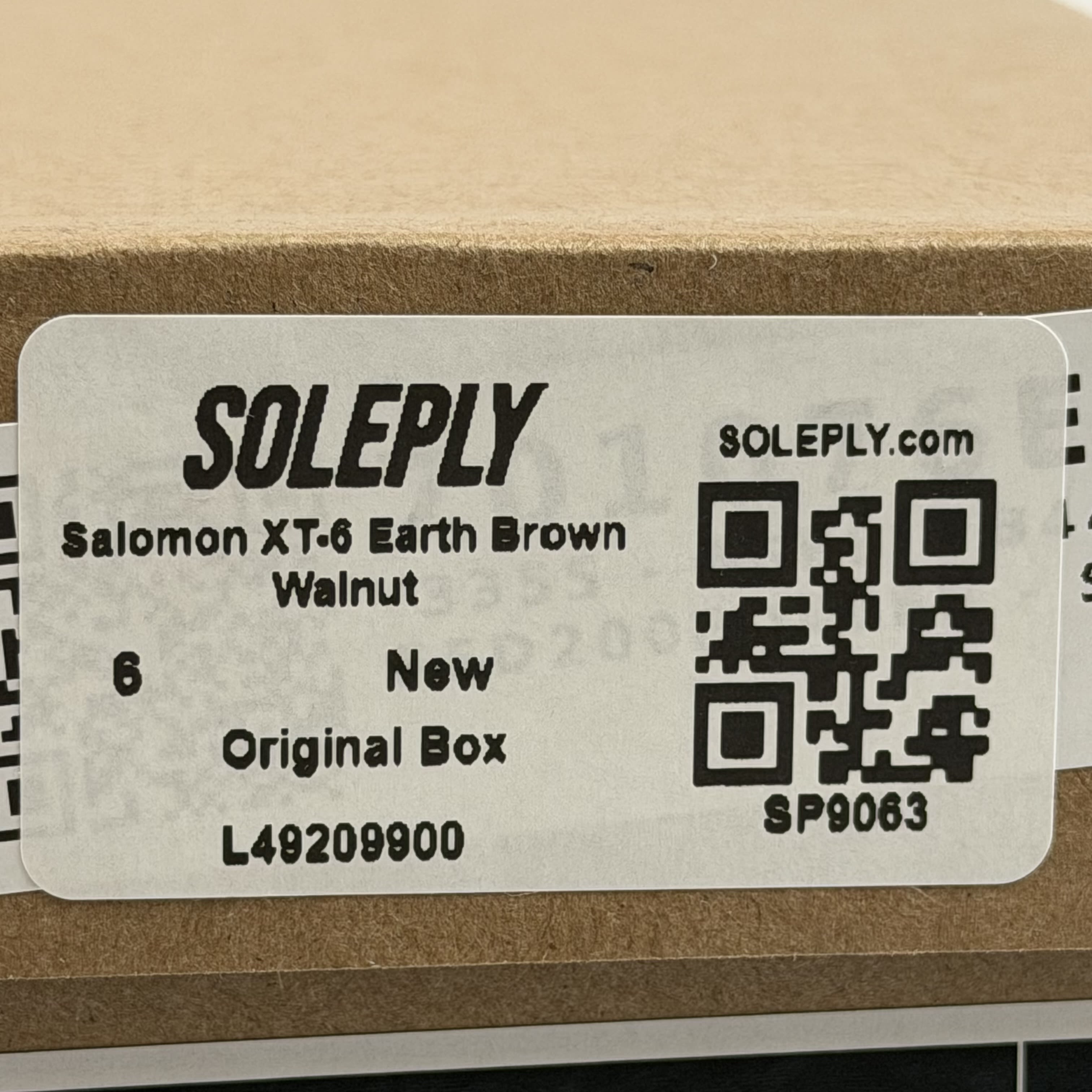 SP9063 Salomon XT-6 Earth Brown Walnut