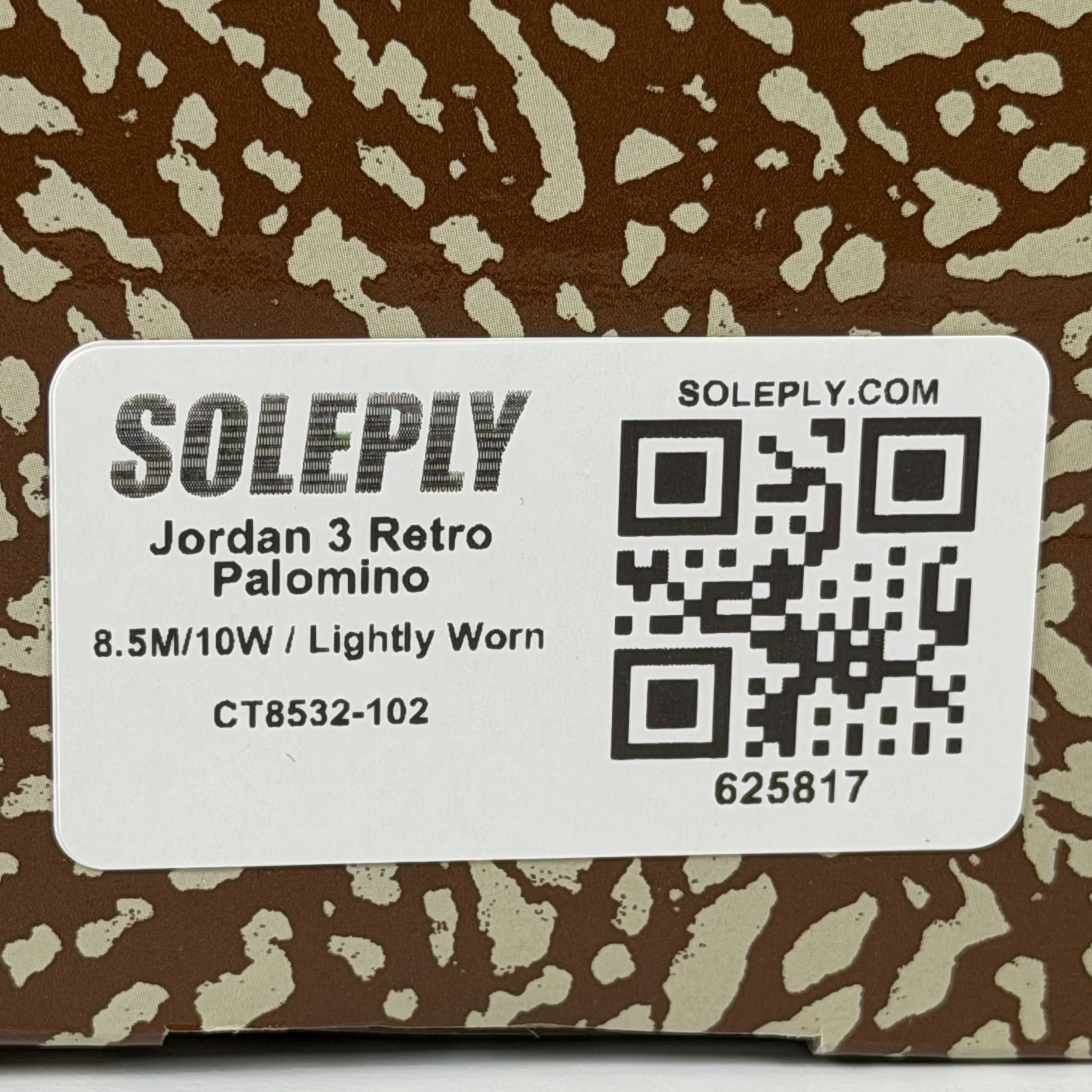 [625817] Jordan 3 Retro Palomino