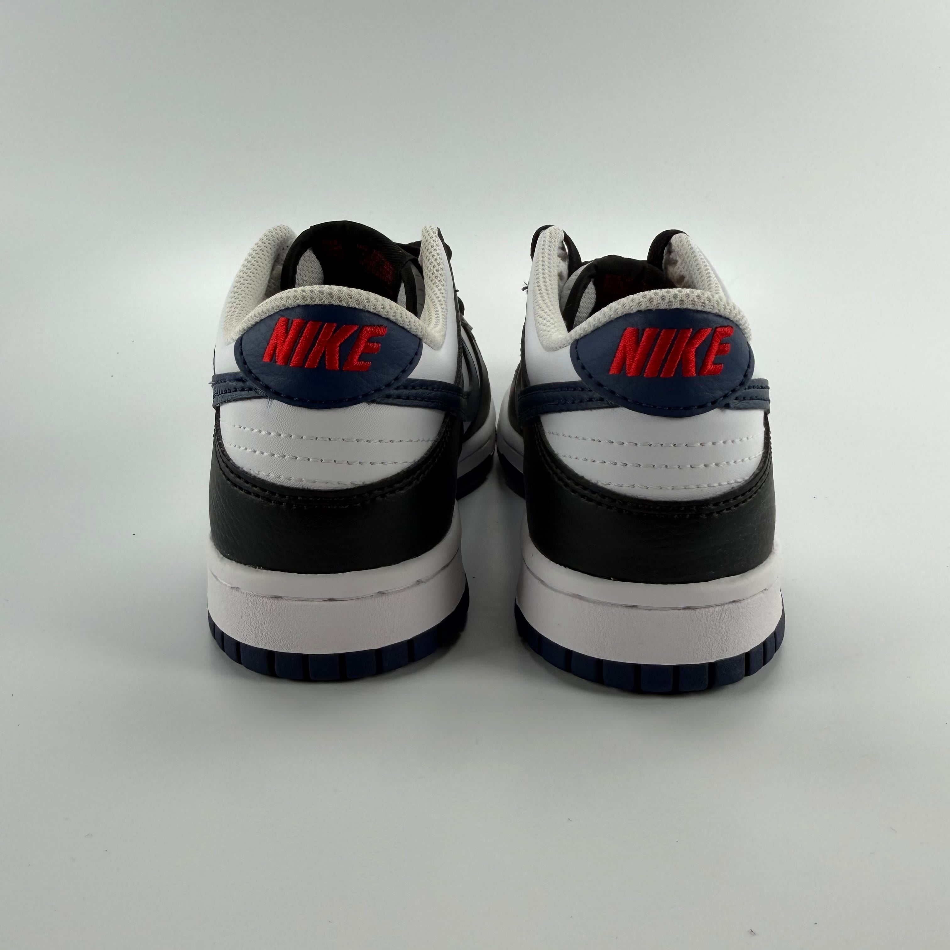 438655 Nike Dunk Low Black White Midnight Navy (GS)