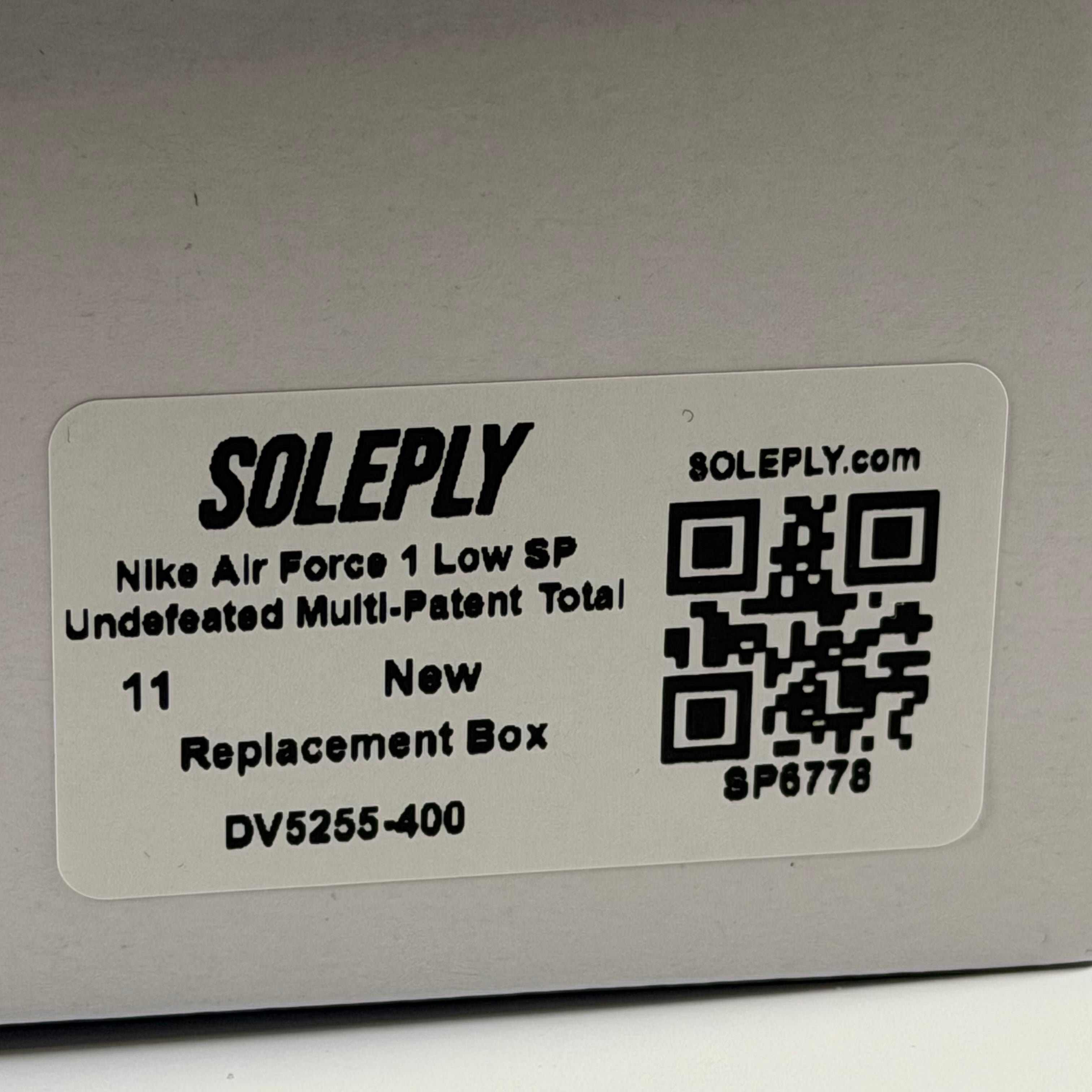 SP6778 Nike Air Force 1 Low SP Undefeated Multi-Patent Total Orange