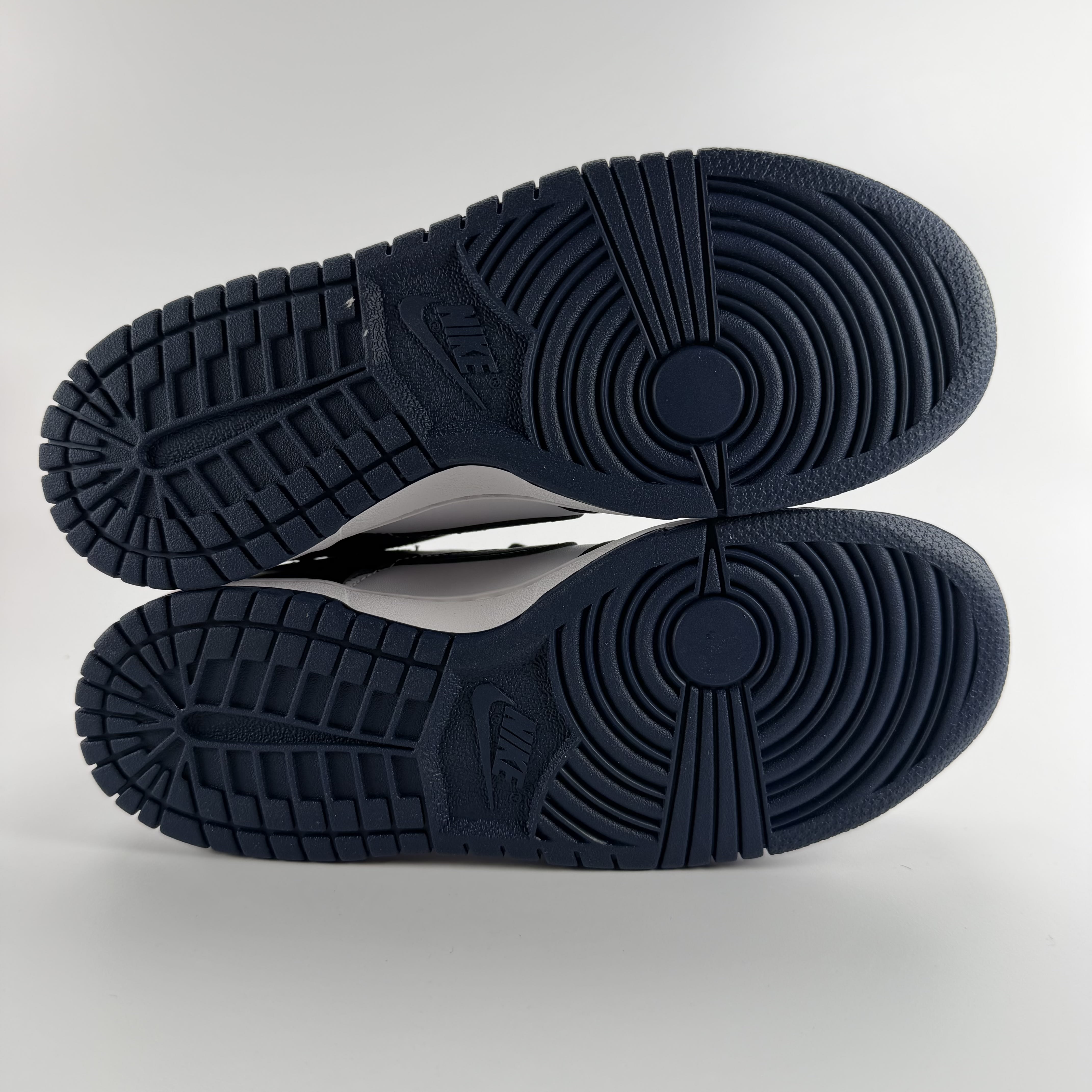 260461 Nike Dunk Low Black White Midnight Navy (GS)