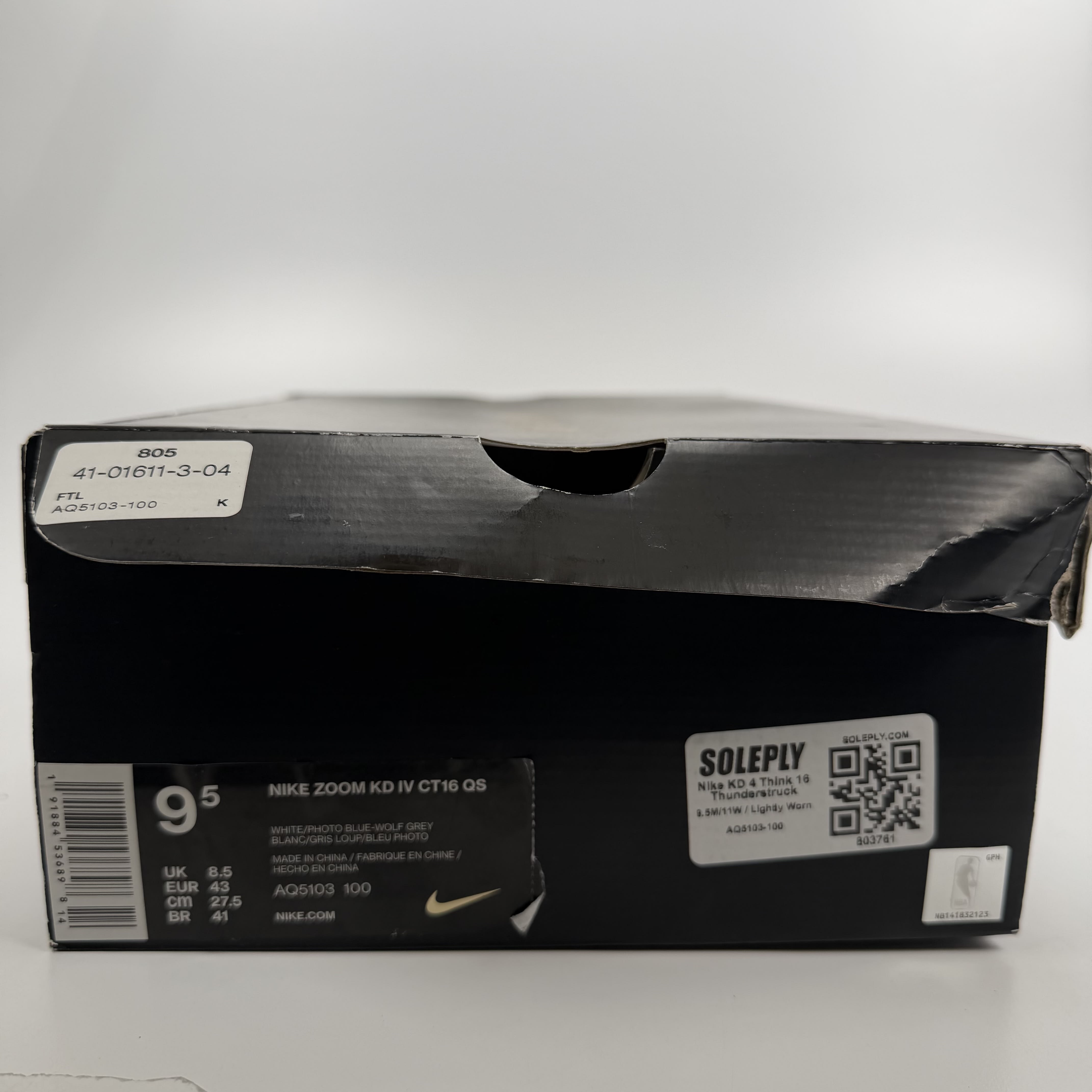 803761 Nike KD 4 Think 16 Thunderstruck