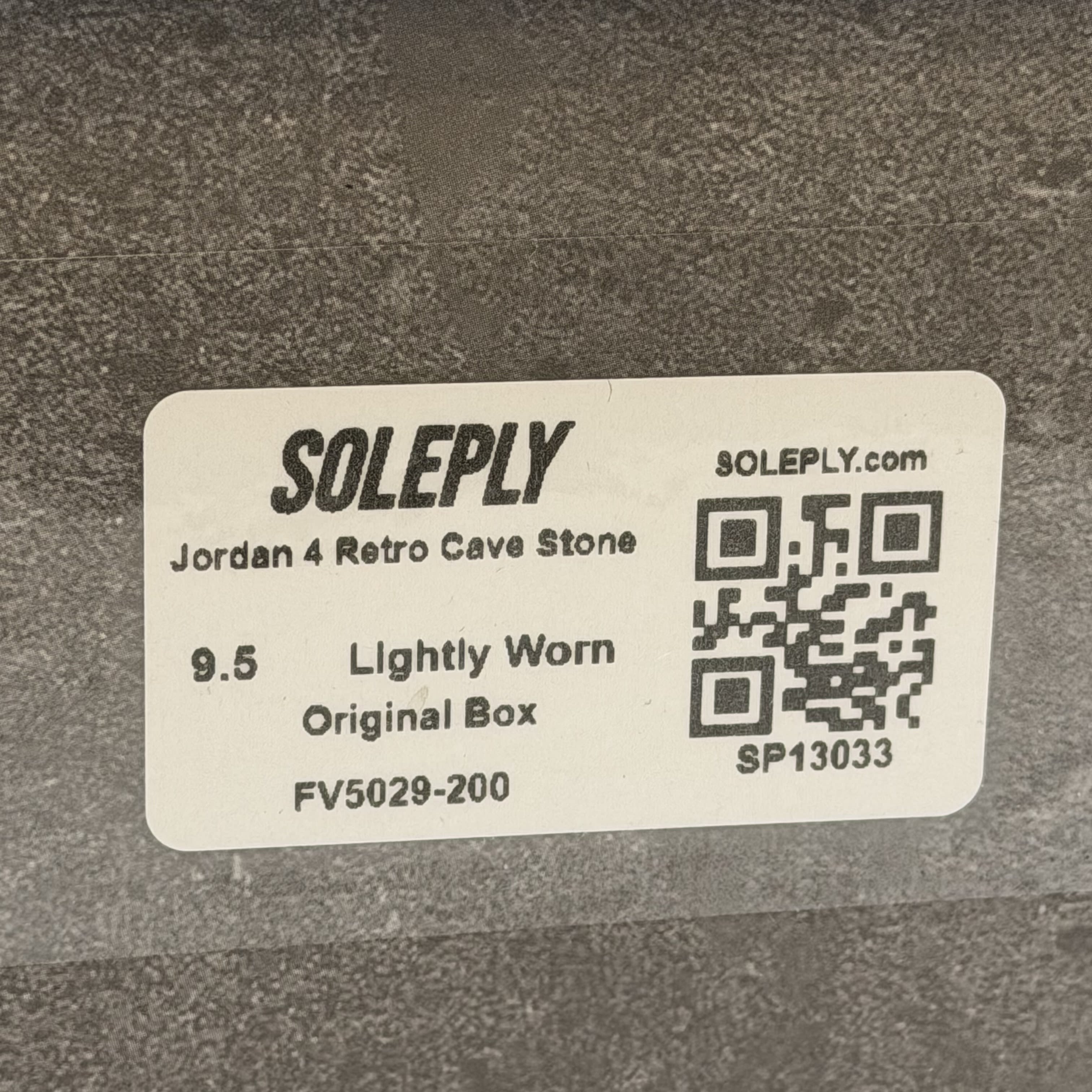 SP13033 Jordan 4 Retro Cave Stone