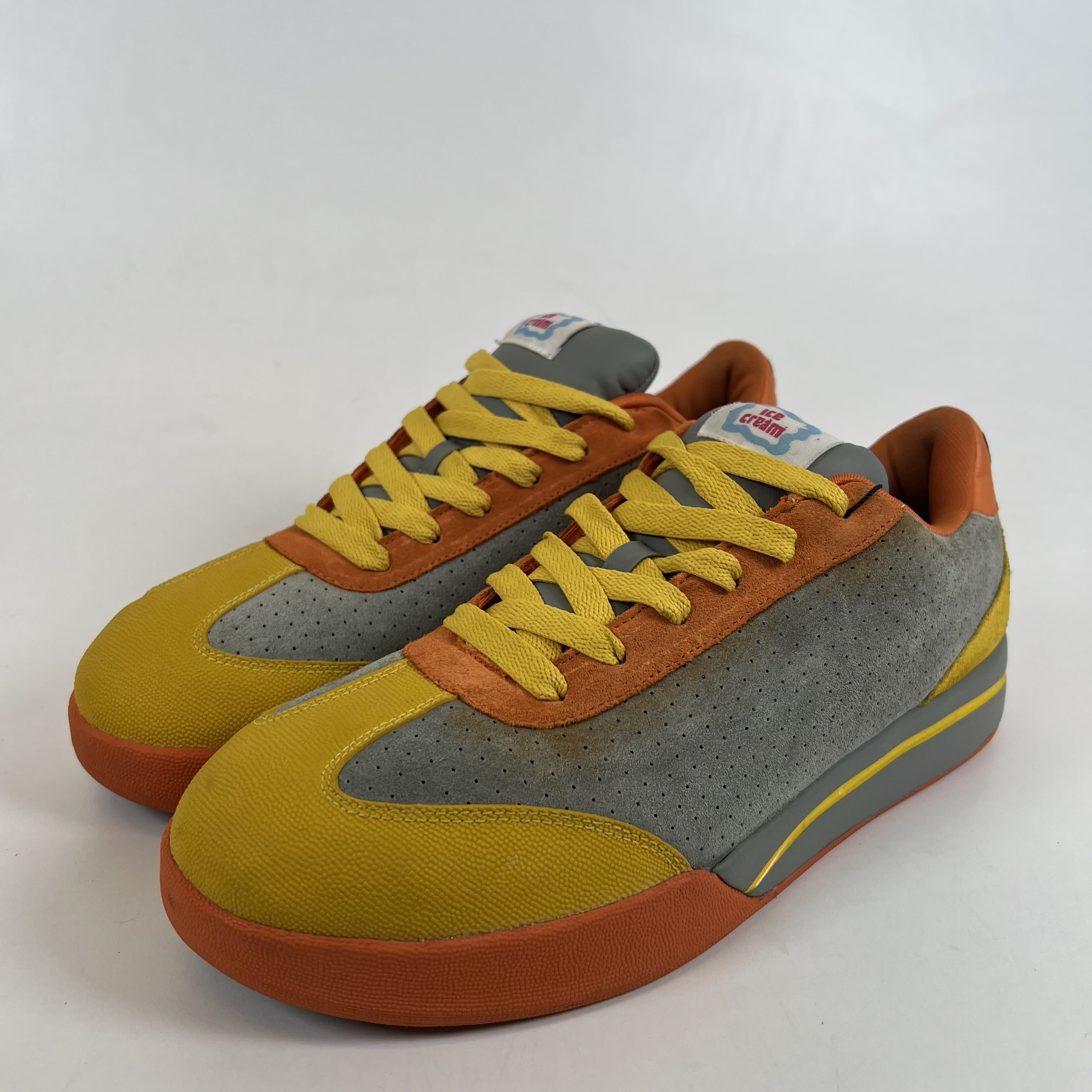 SP12666 BBC Ice Cream x Pharrell x Reebok Board Flip 'Platinum Yellow Orange'