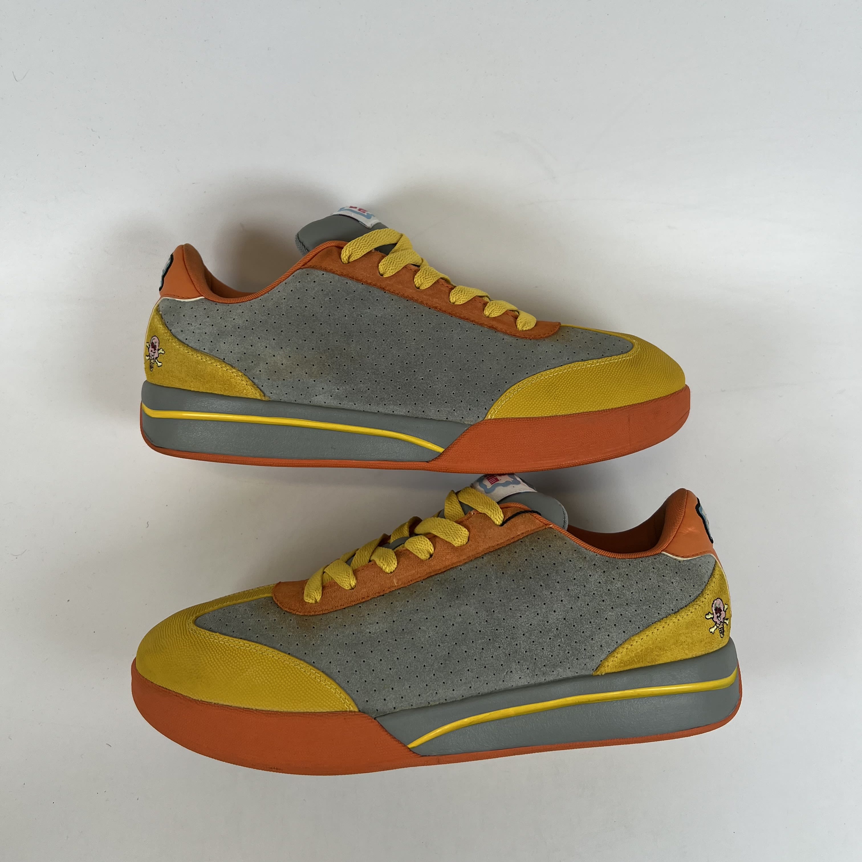 SP12666 BBC Ice Cream x Pharrell x Reebok Board Flip 'Platinum Yellow Orange'