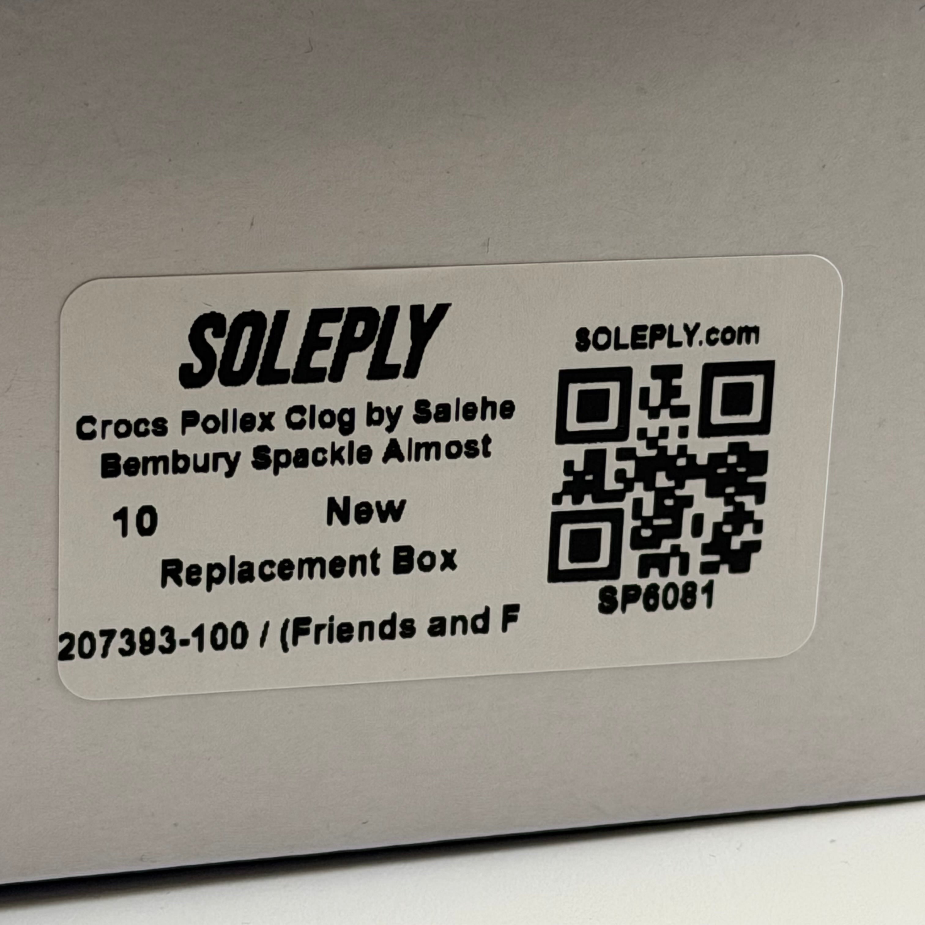 SP6081 Crocs Pollex Clog by Salehe Bembury Spackle Almost White (Friends and Family)