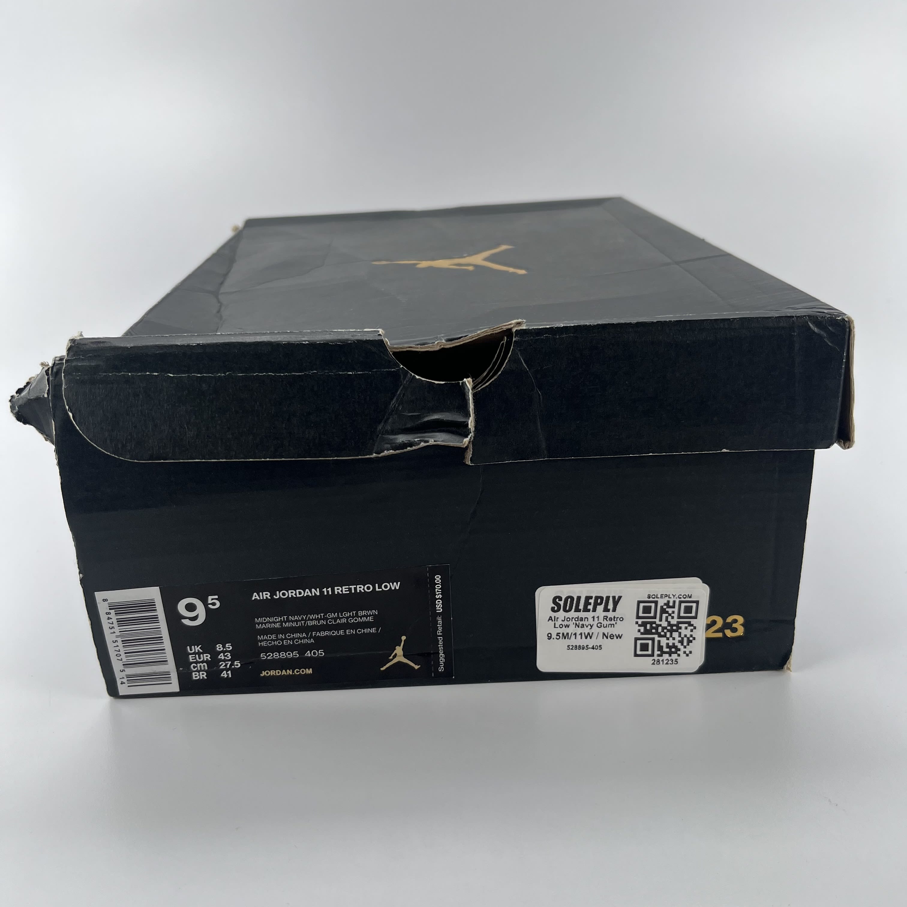 281235 Air Jordan 11 Retro Low 'Navy Gum'