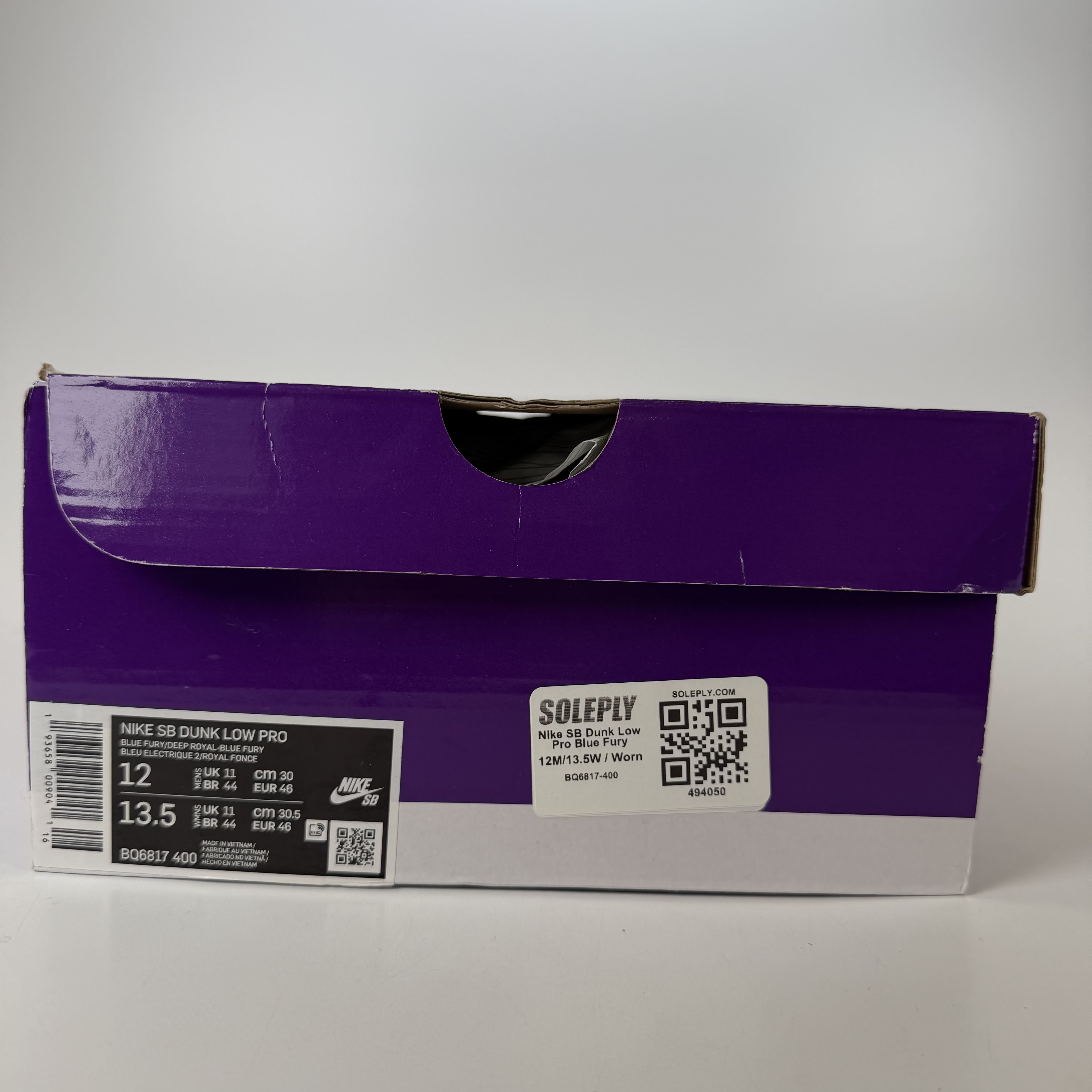 494050 Nike SB Dunk Low Pro Blue Fury