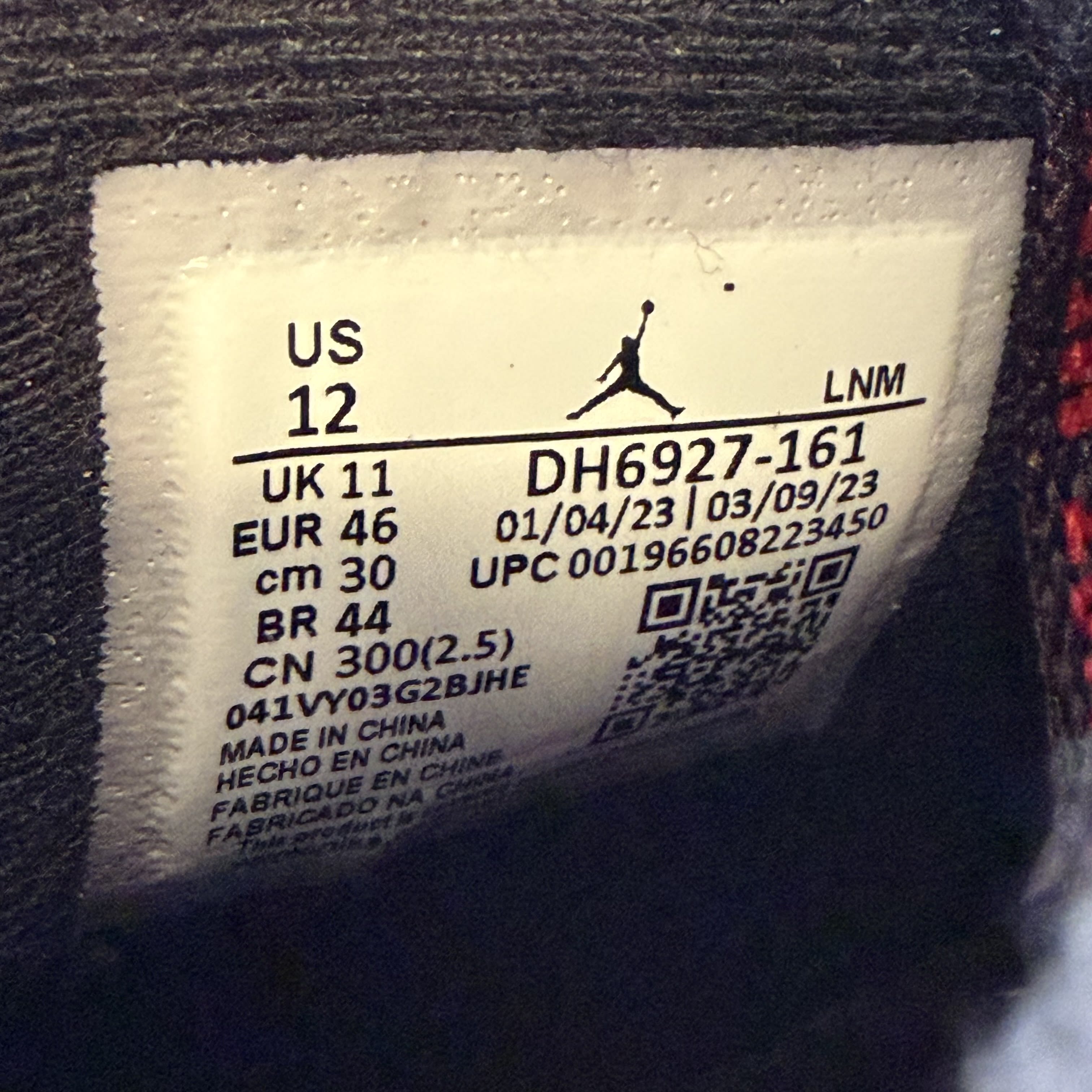 SP7963 Jordan 4 Retro Red Cement