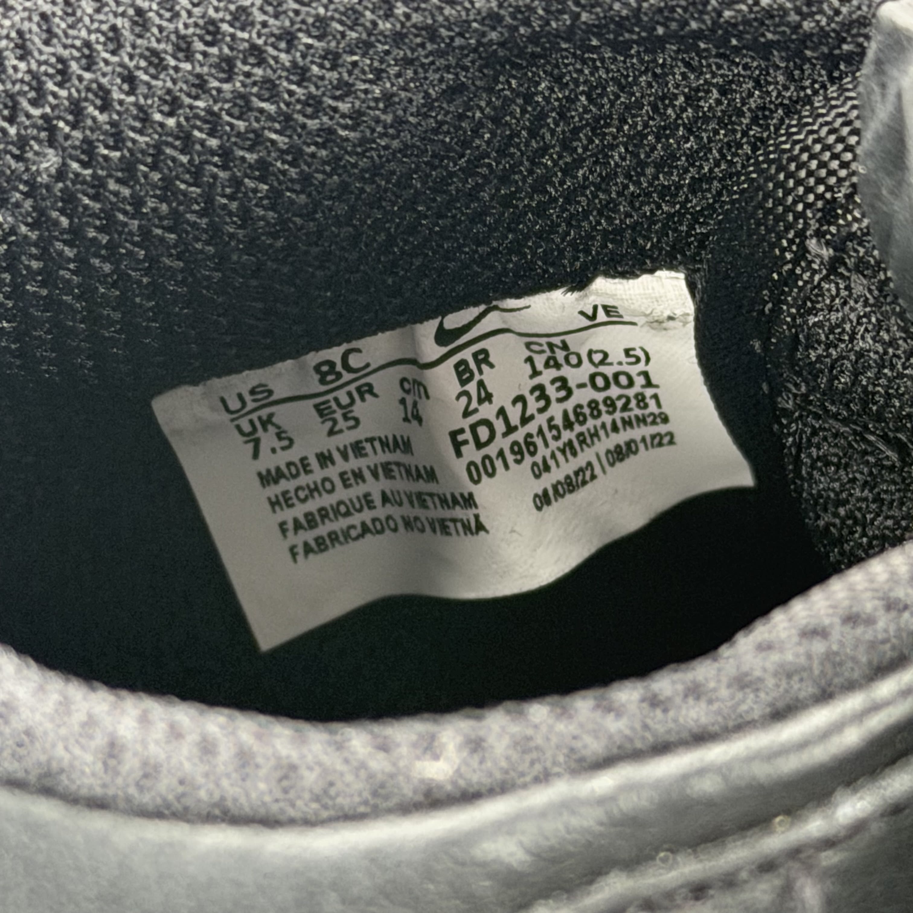 260199 Nike Dunk Low Black Panda 2.0 (TD)