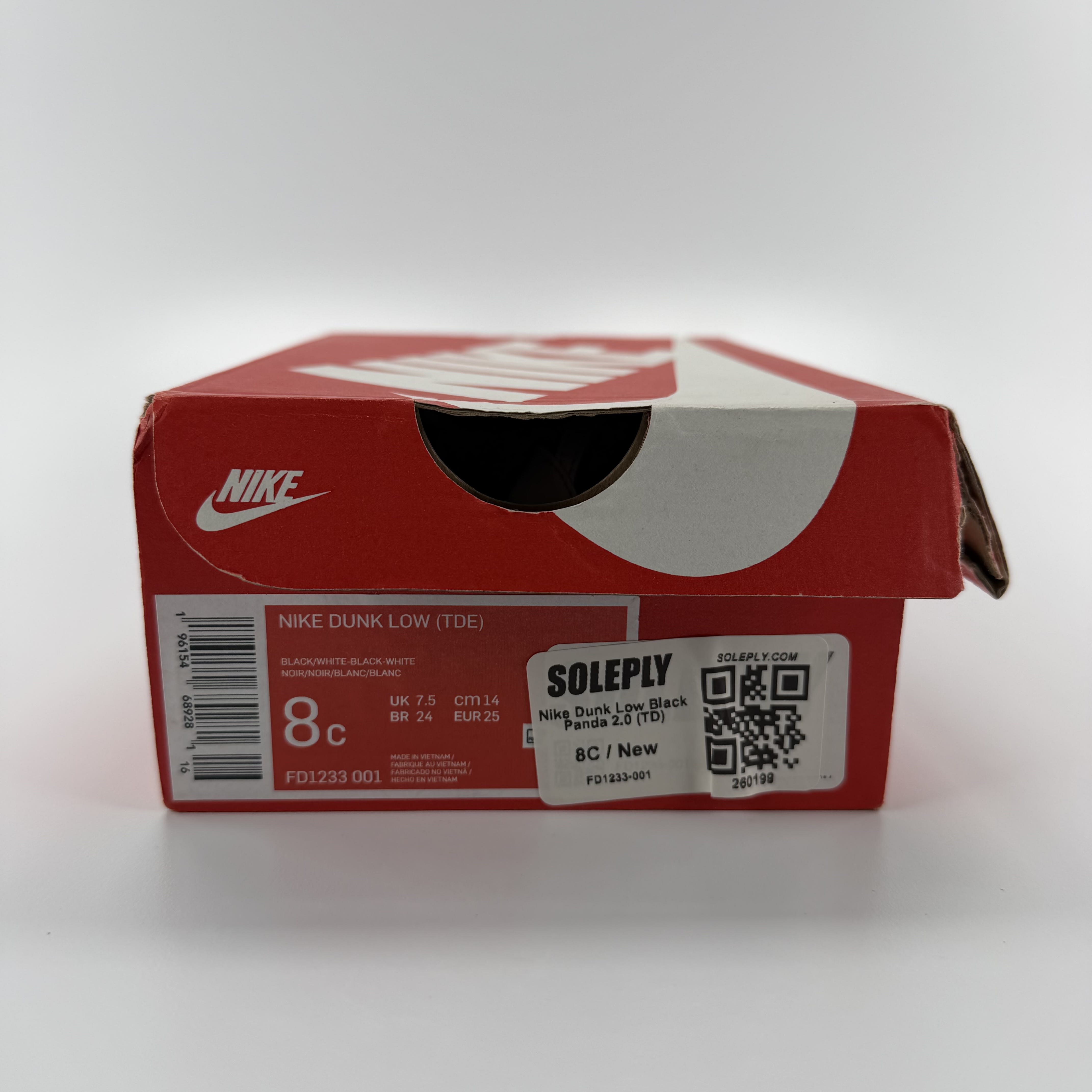 260199 Nike Dunk Low Black Panda 2.0 (TD)