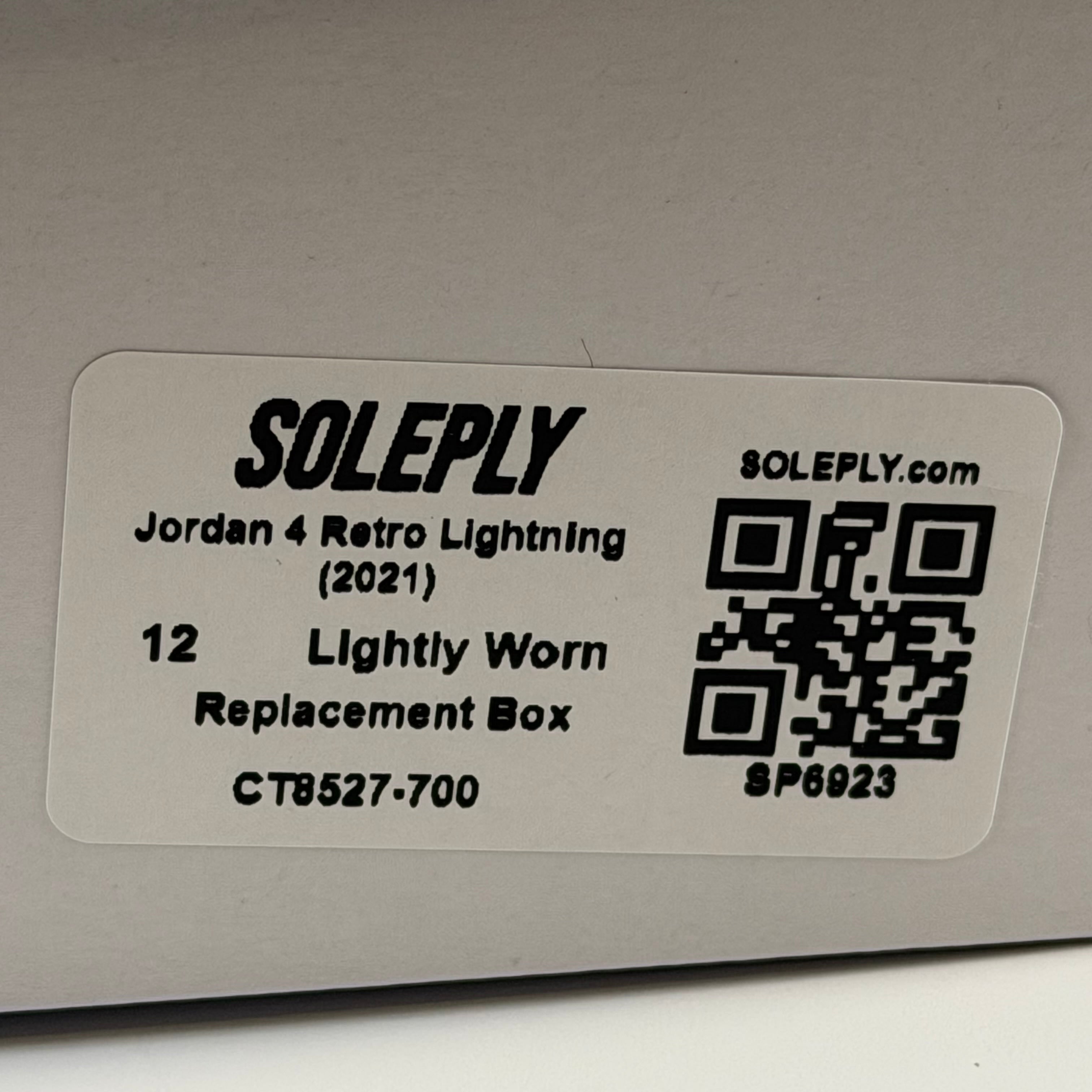 SP6923 Jordan 4 Retro Lightning (2021)