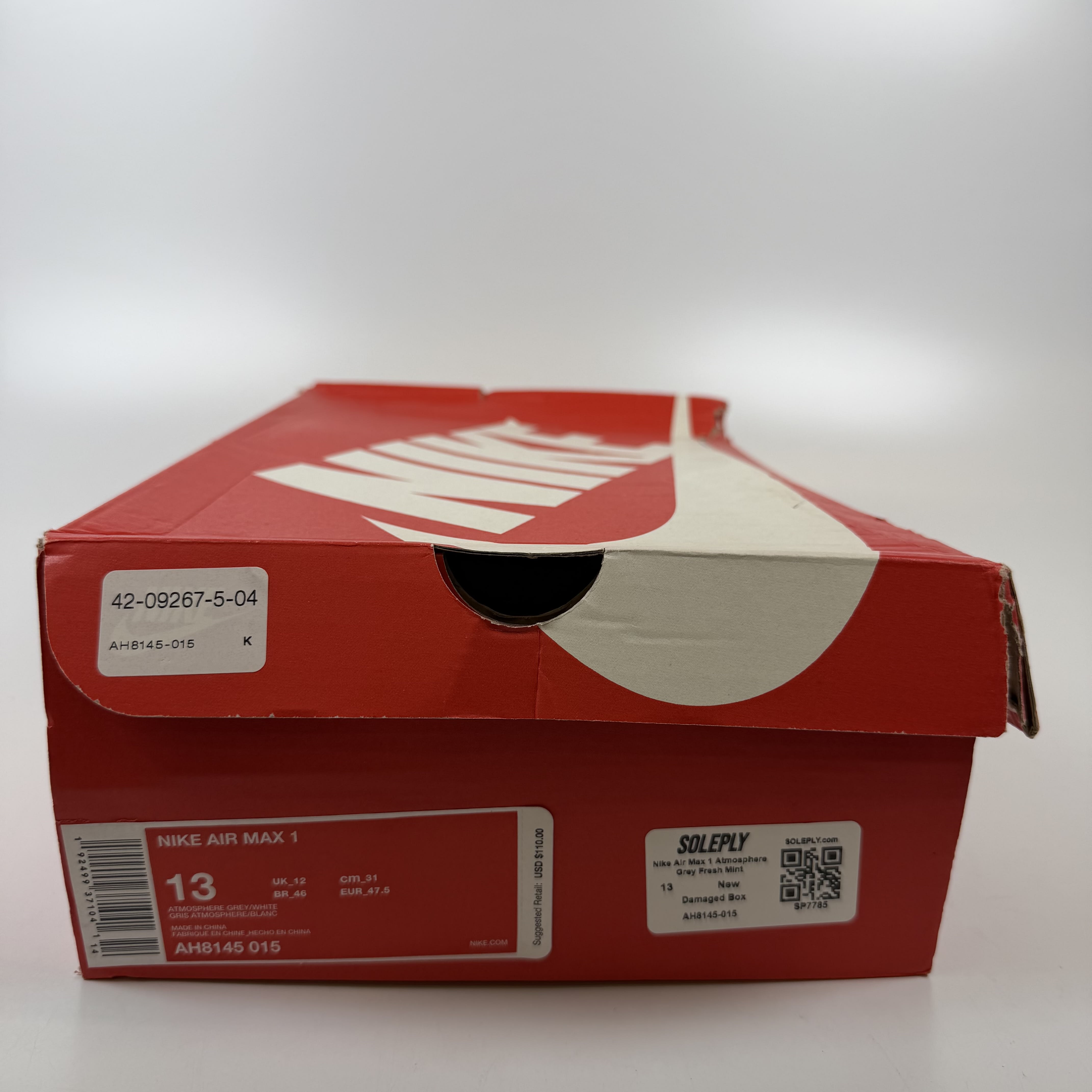 SP7785 Nike Air Max 1 Atmosphere Grey Fresh Mint