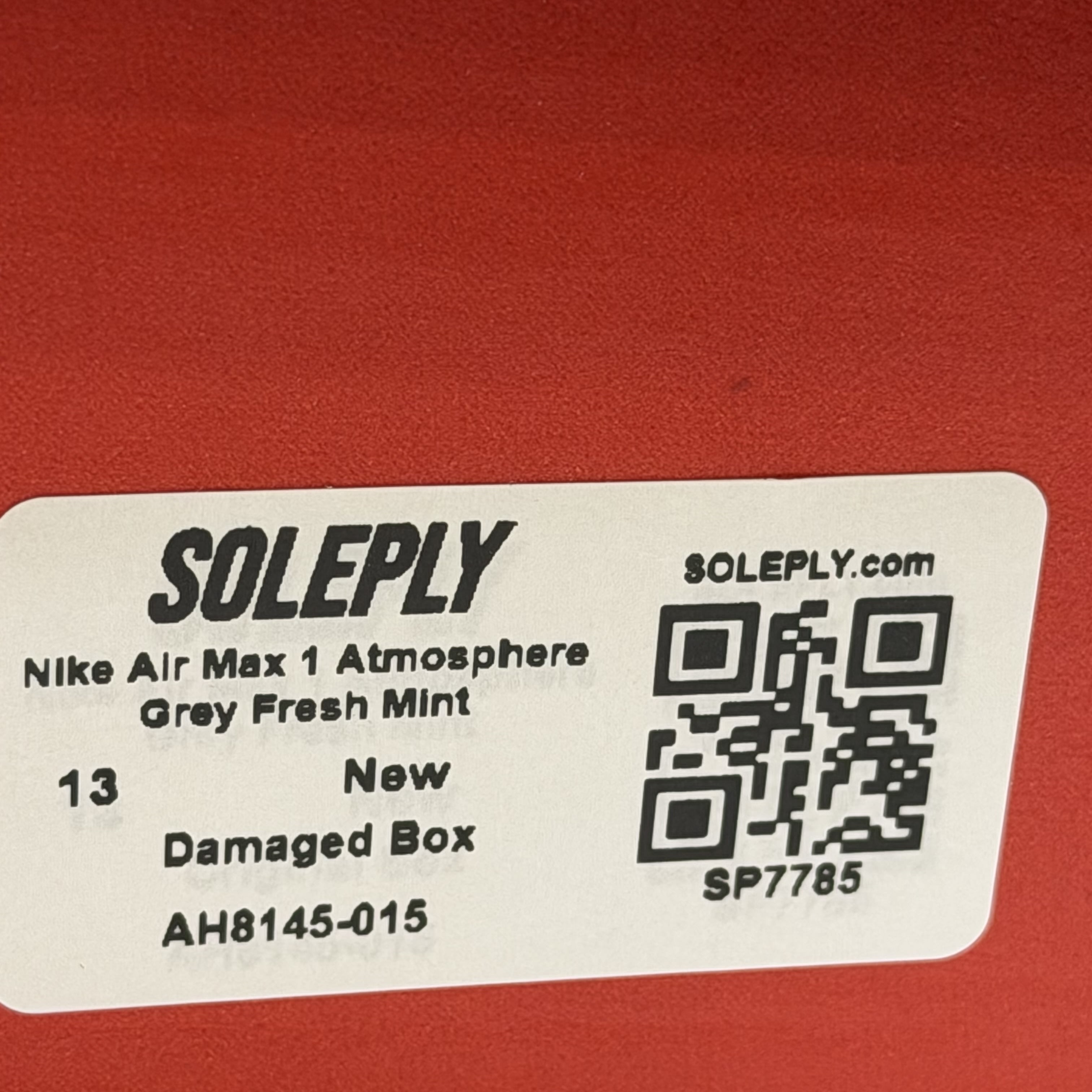 SP7785 Nike Air Max 1 Atmosphere Grey Fresh Mint