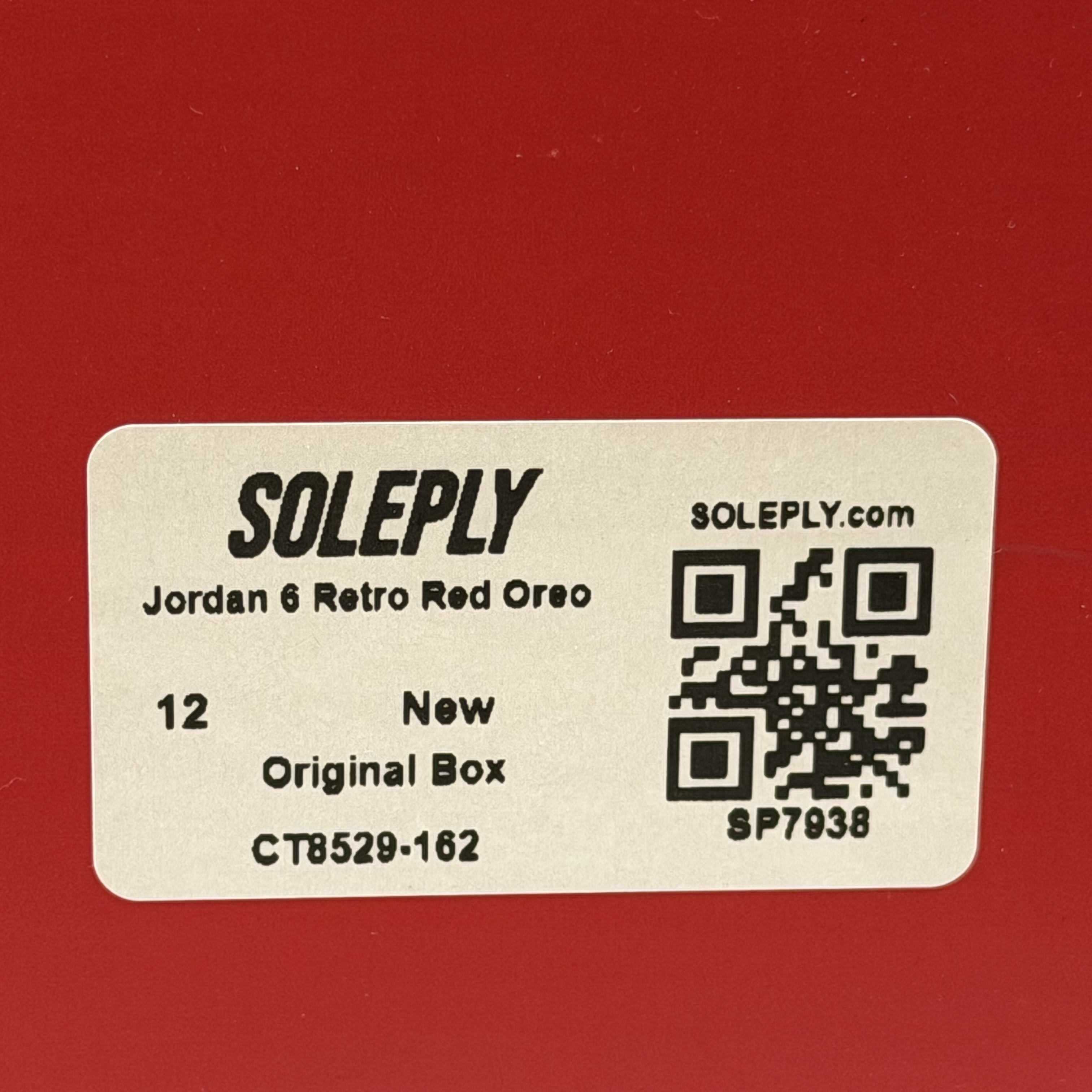 SP7938 Jordan 6 Retro Red Oreo