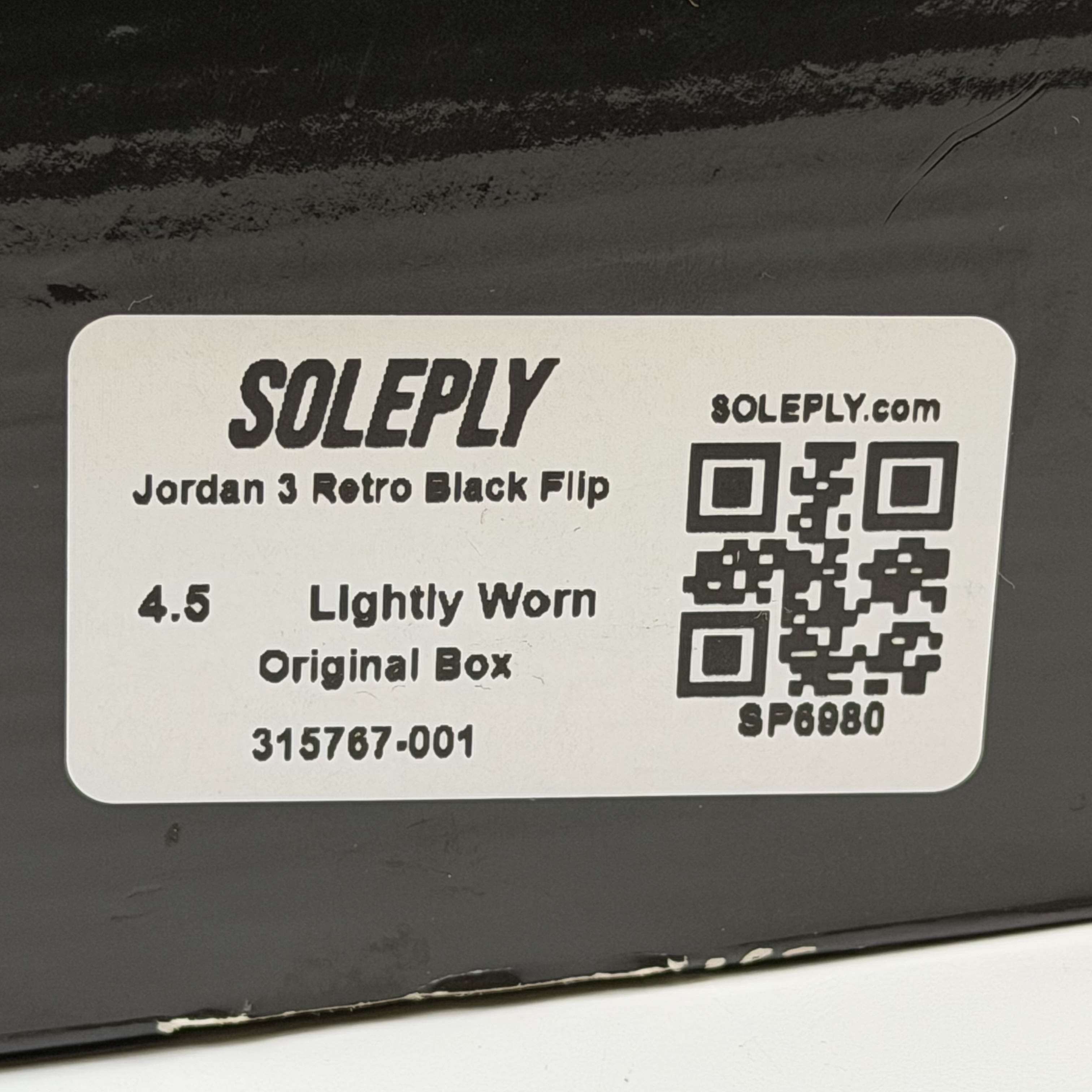 SP6980 Jordan 3 Retro Black Flip