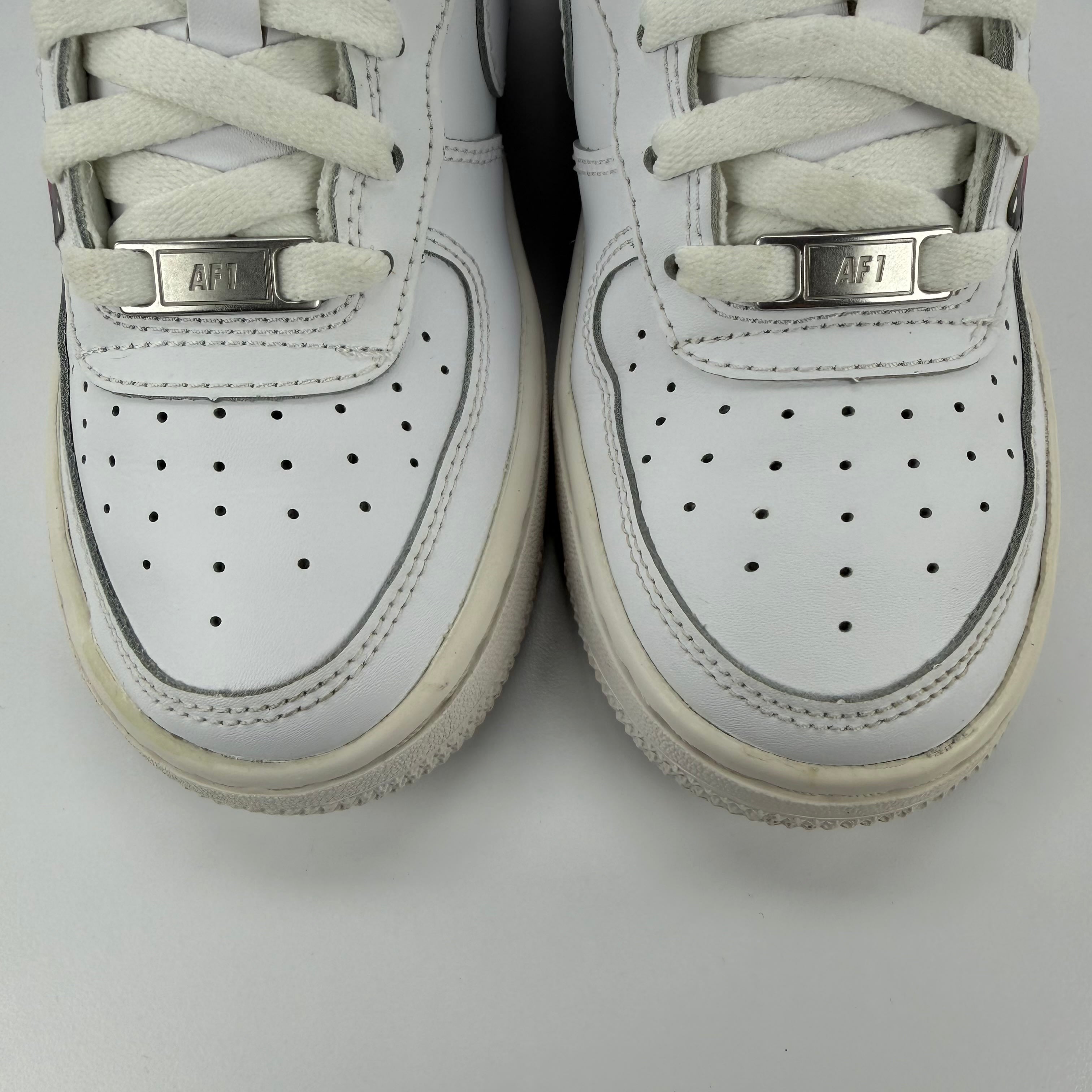 644685 Custom Nike Air Force 1 Low LE Triple White (GS) 'Butterfly'