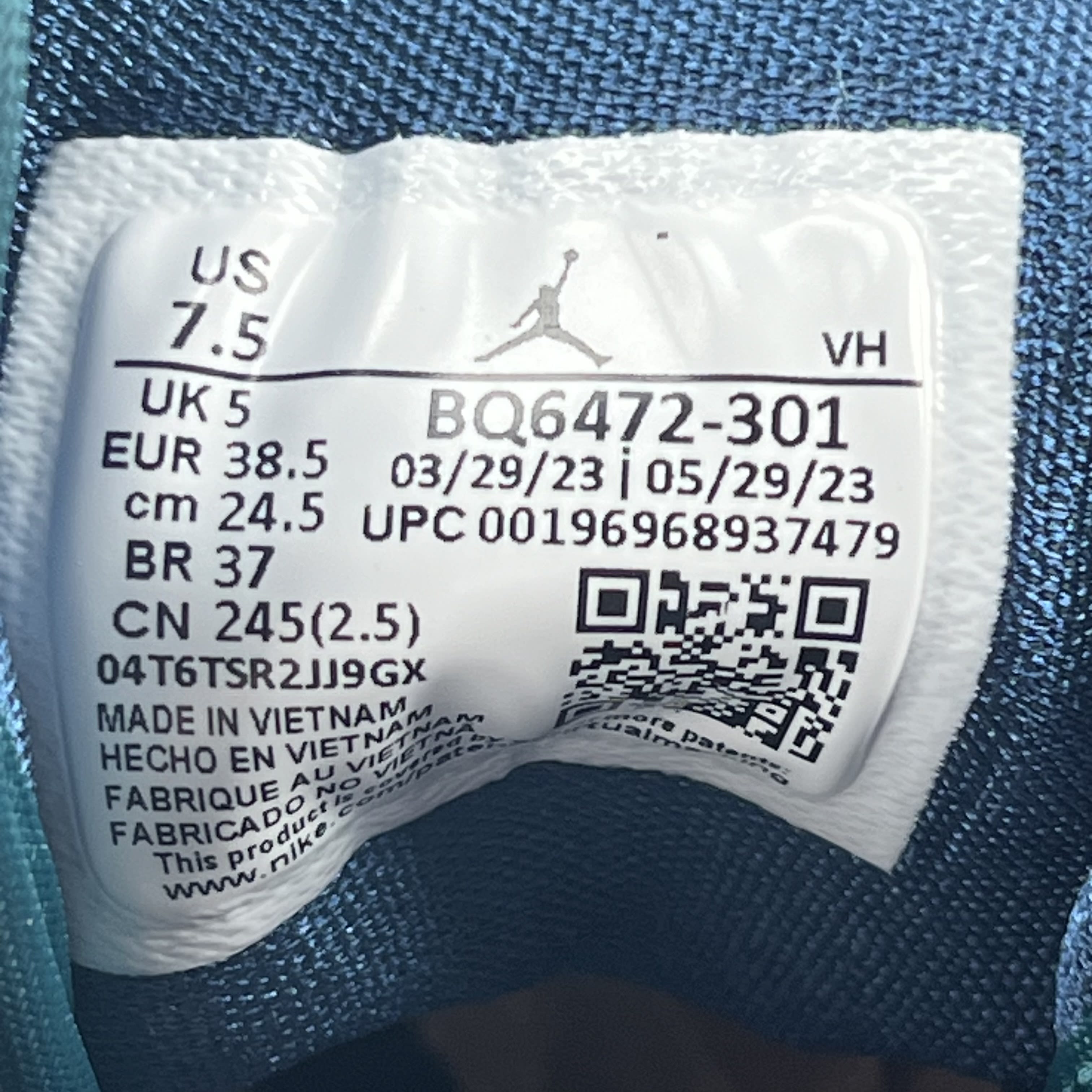 424951 Jordan 1 Mid Teal French Blue (Women's)
