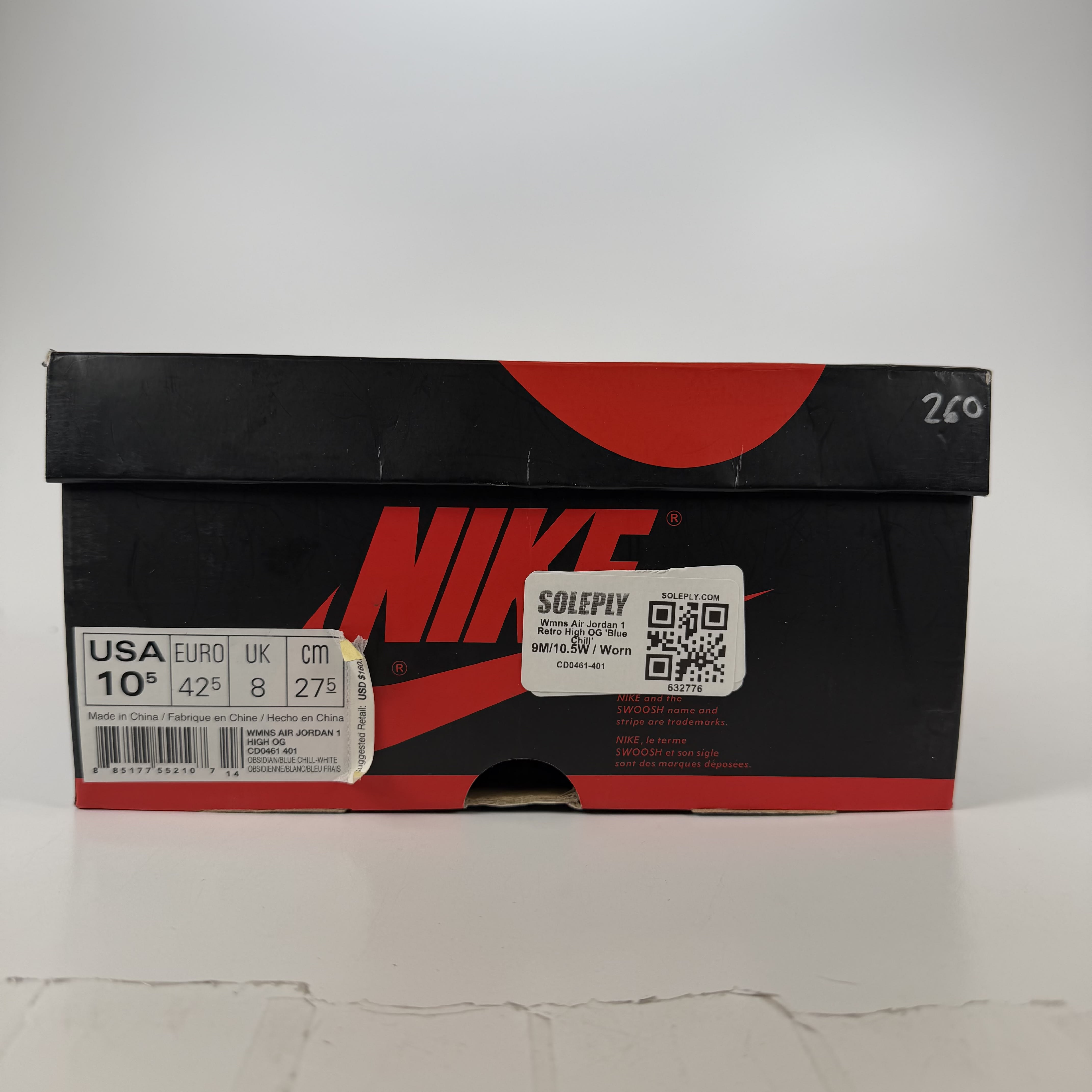 632776 Wmns Air Jordan 1 Retro High OG 'Blue Chill'