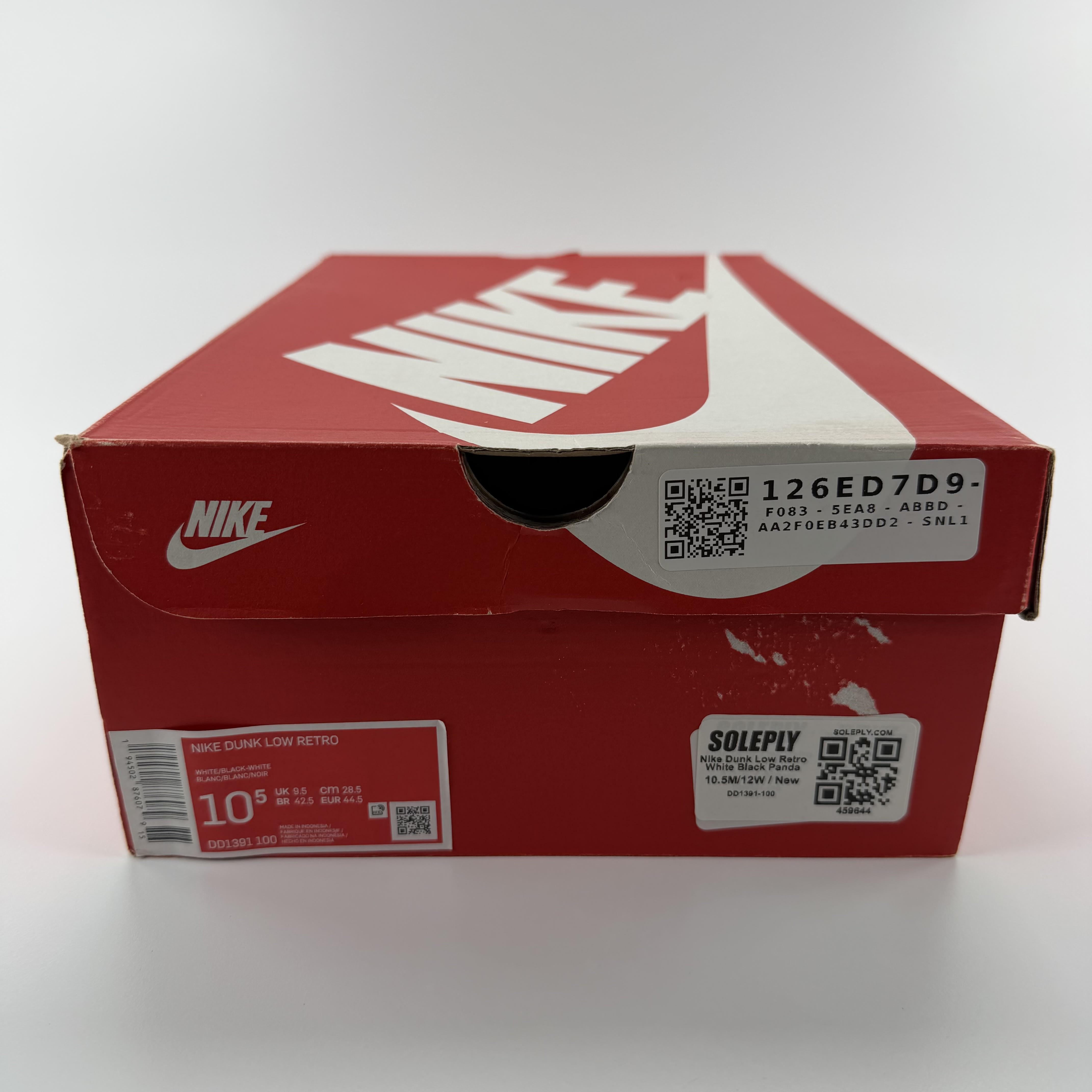 [459644] Nike Dunk Low Retro White Black Panda