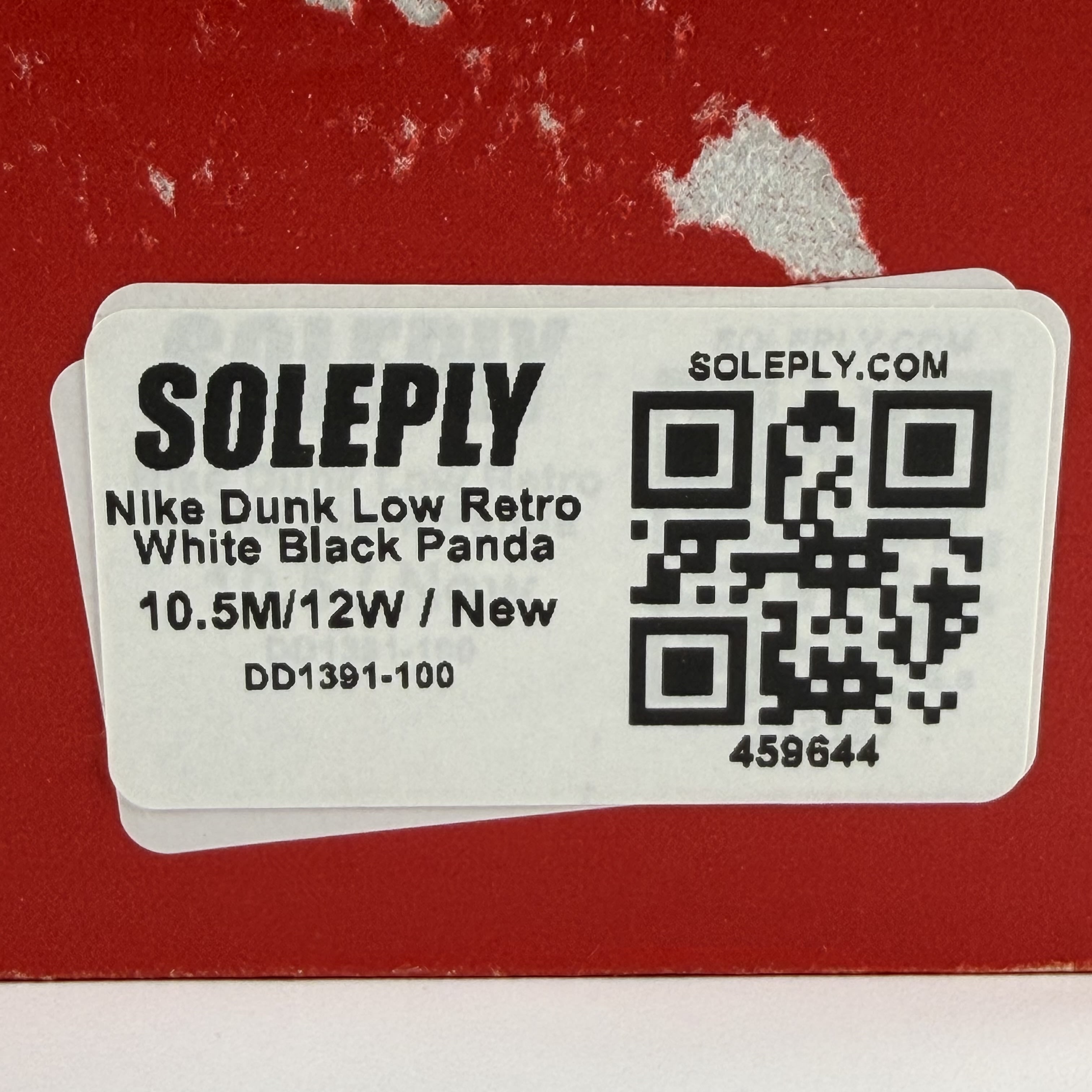 [459644] Nike Dunk Low Retro White Black Panda