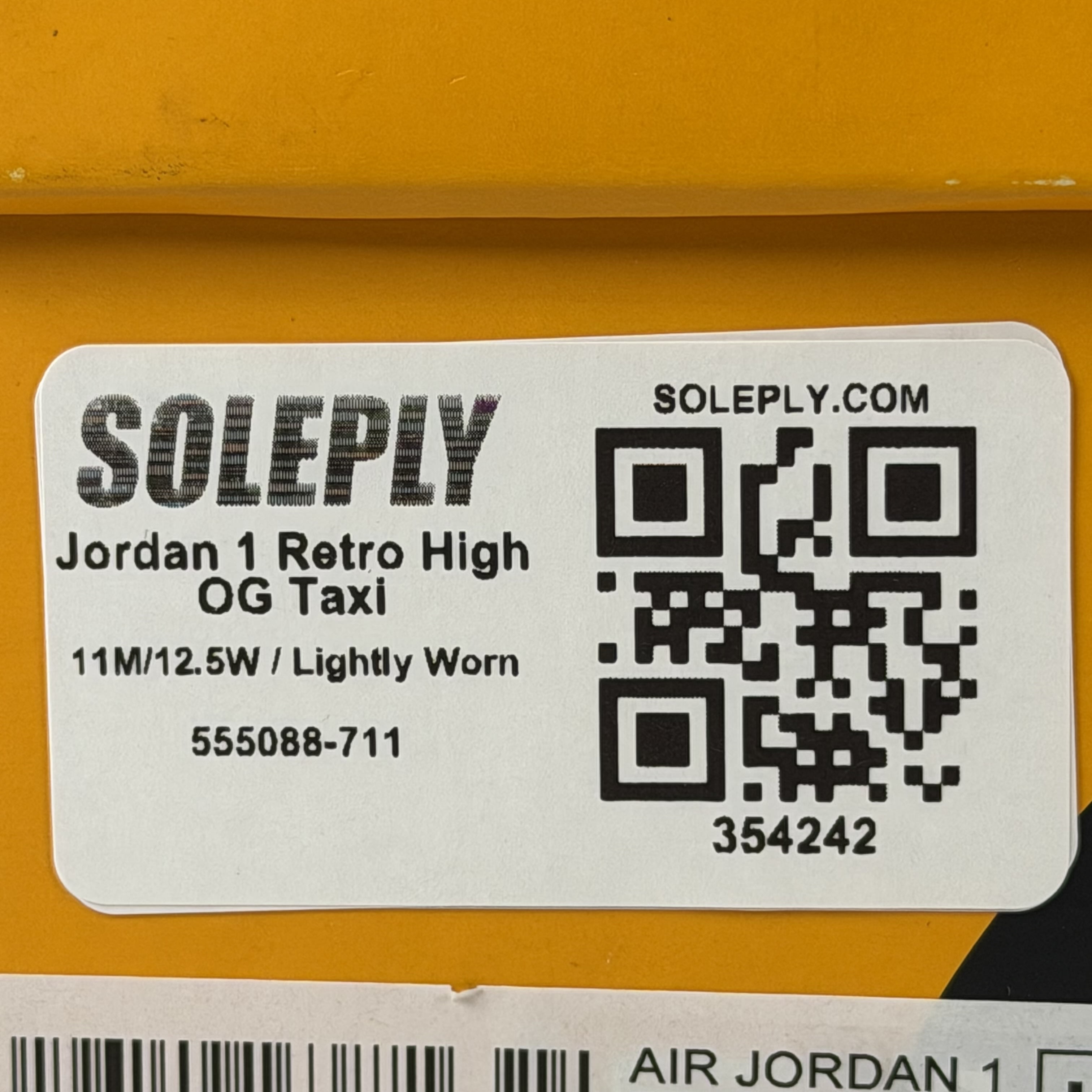354242 Jordan 1 Retro High OG Taxi