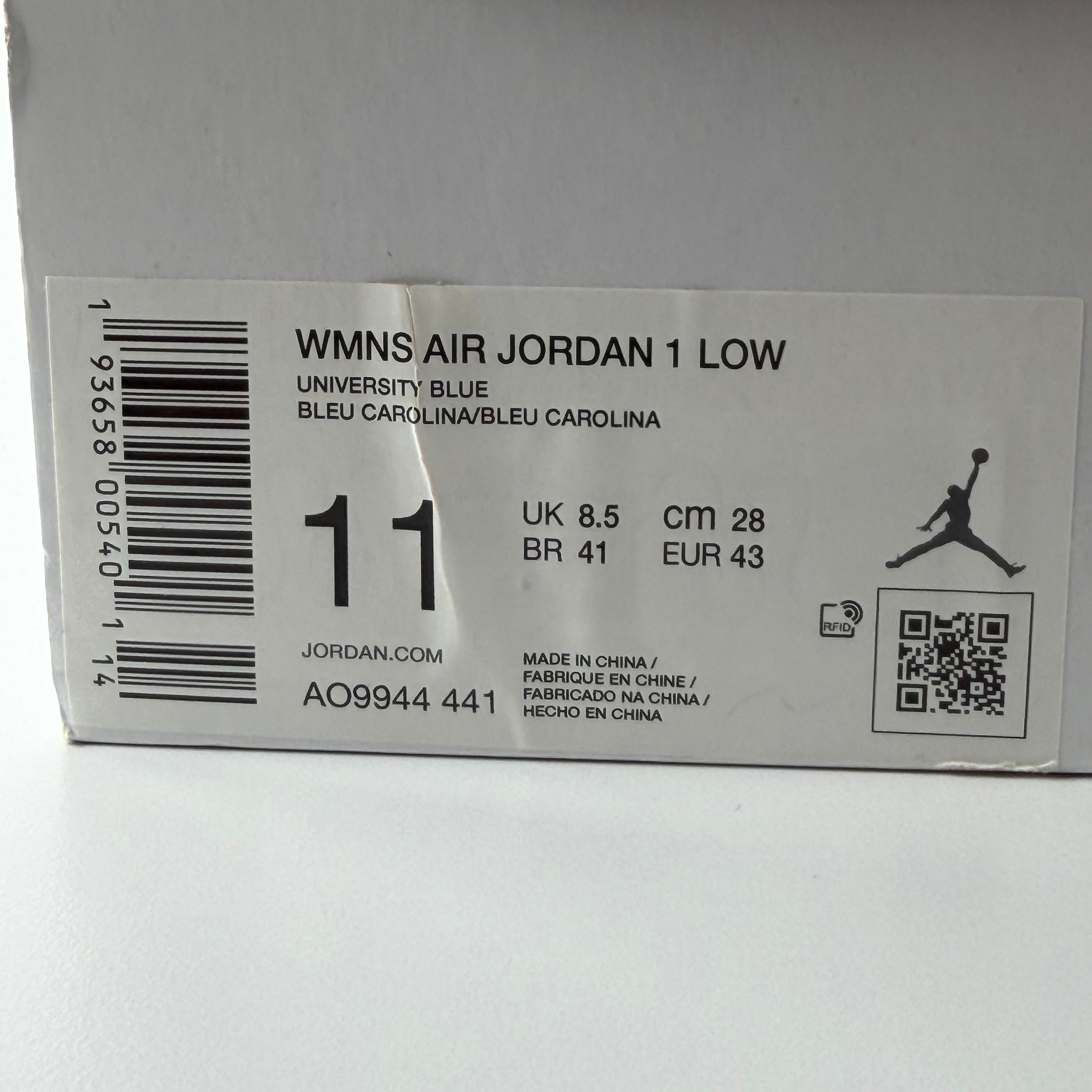 272340 Jordan 1 Low UNC (Women's)